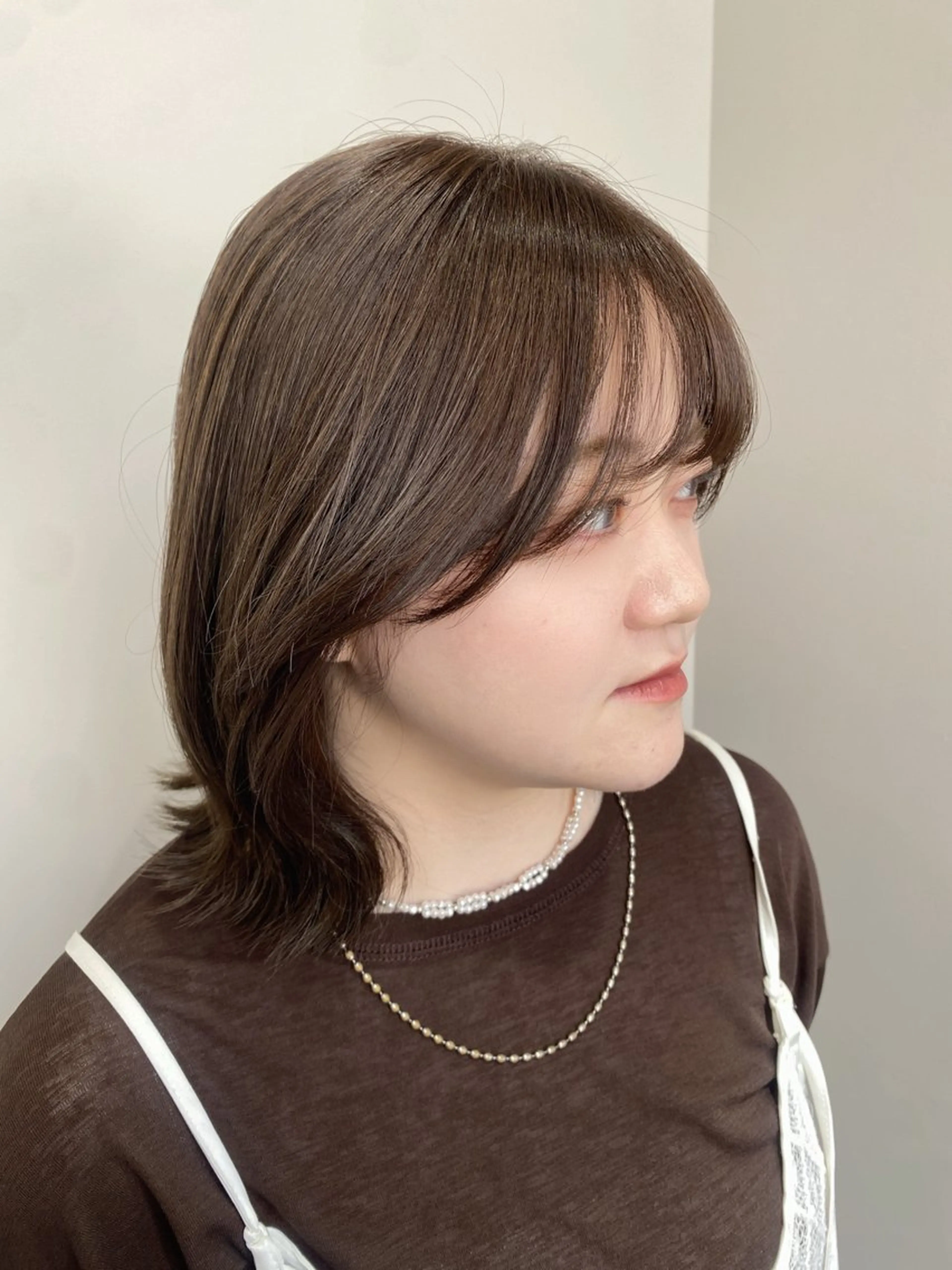 ミディアム カット ヘアカラー トリートメント 🫧るみ/髪質改善/ 透明感カラー🫧のヘアスタイル