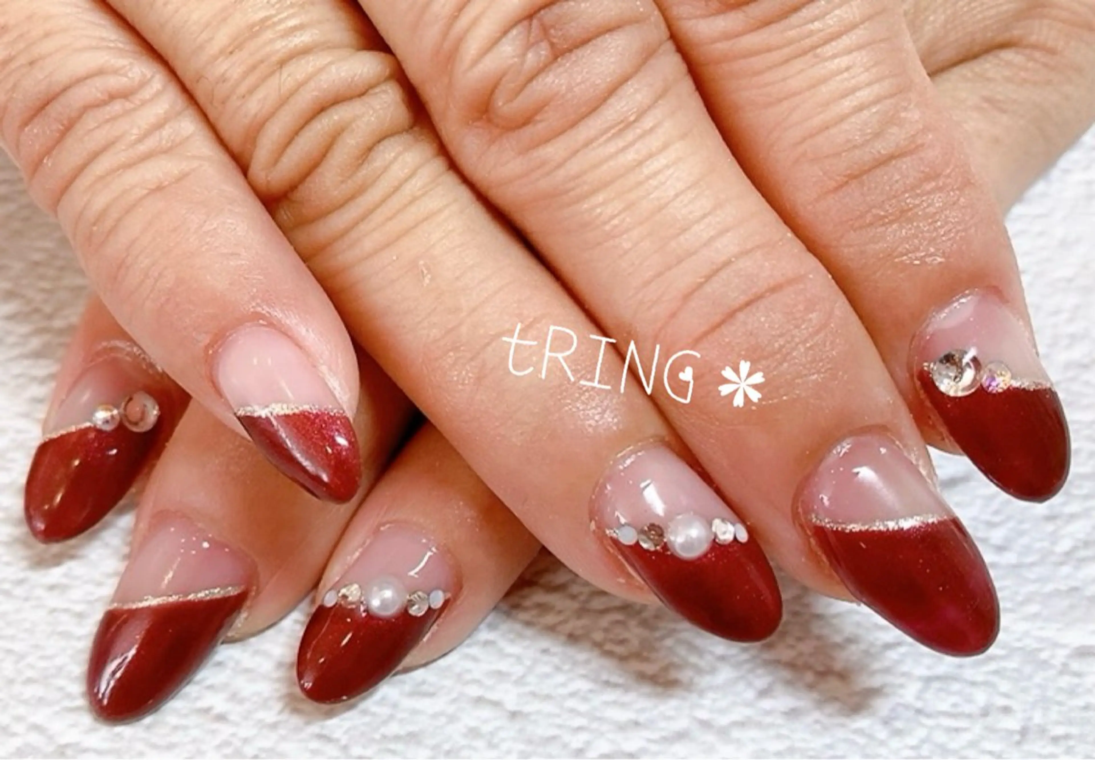 ネイル ハンドネイル tRING＊ しいの木台のネイルデザイン