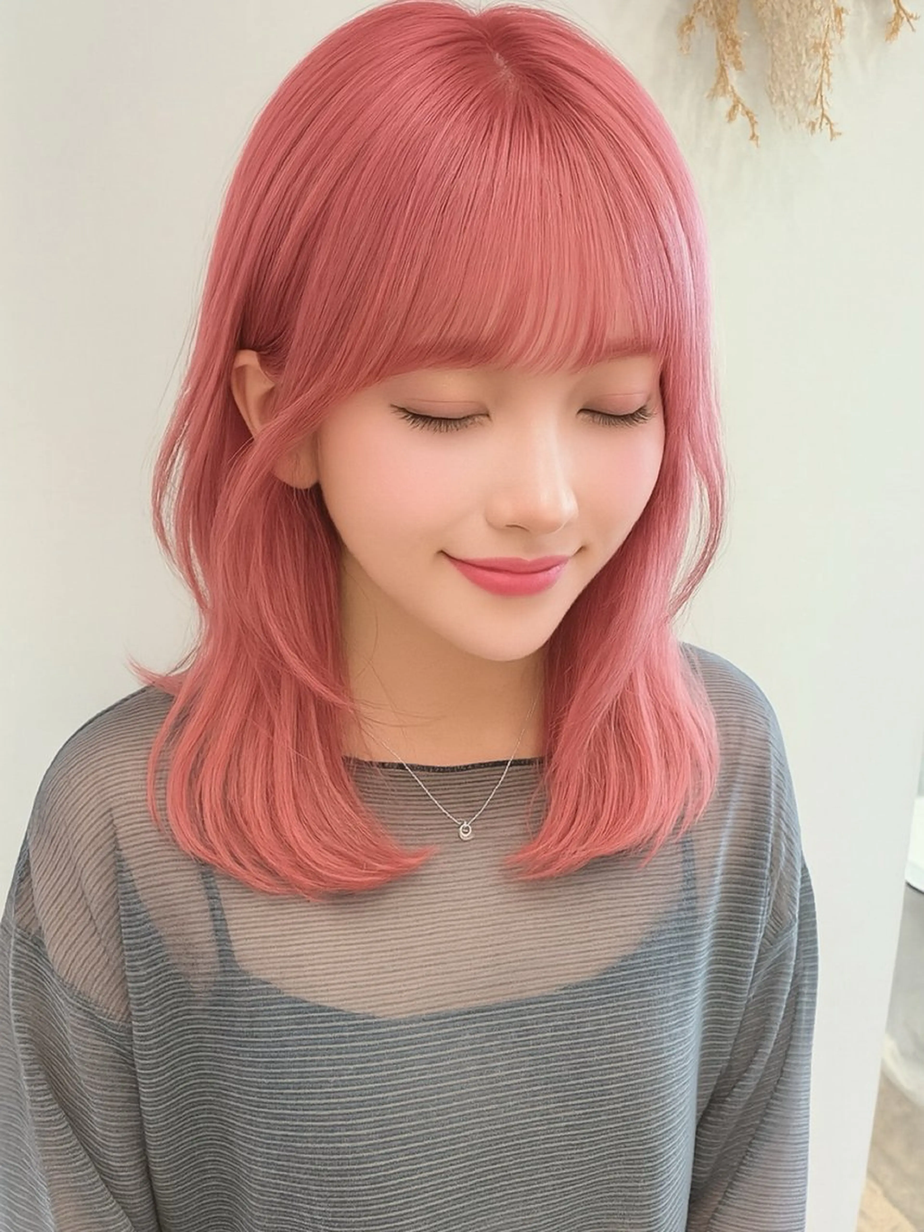 【ガラッとイメチェンしたい方】韓国風透明感ダブルカラー+カット+3STEPTRの写真