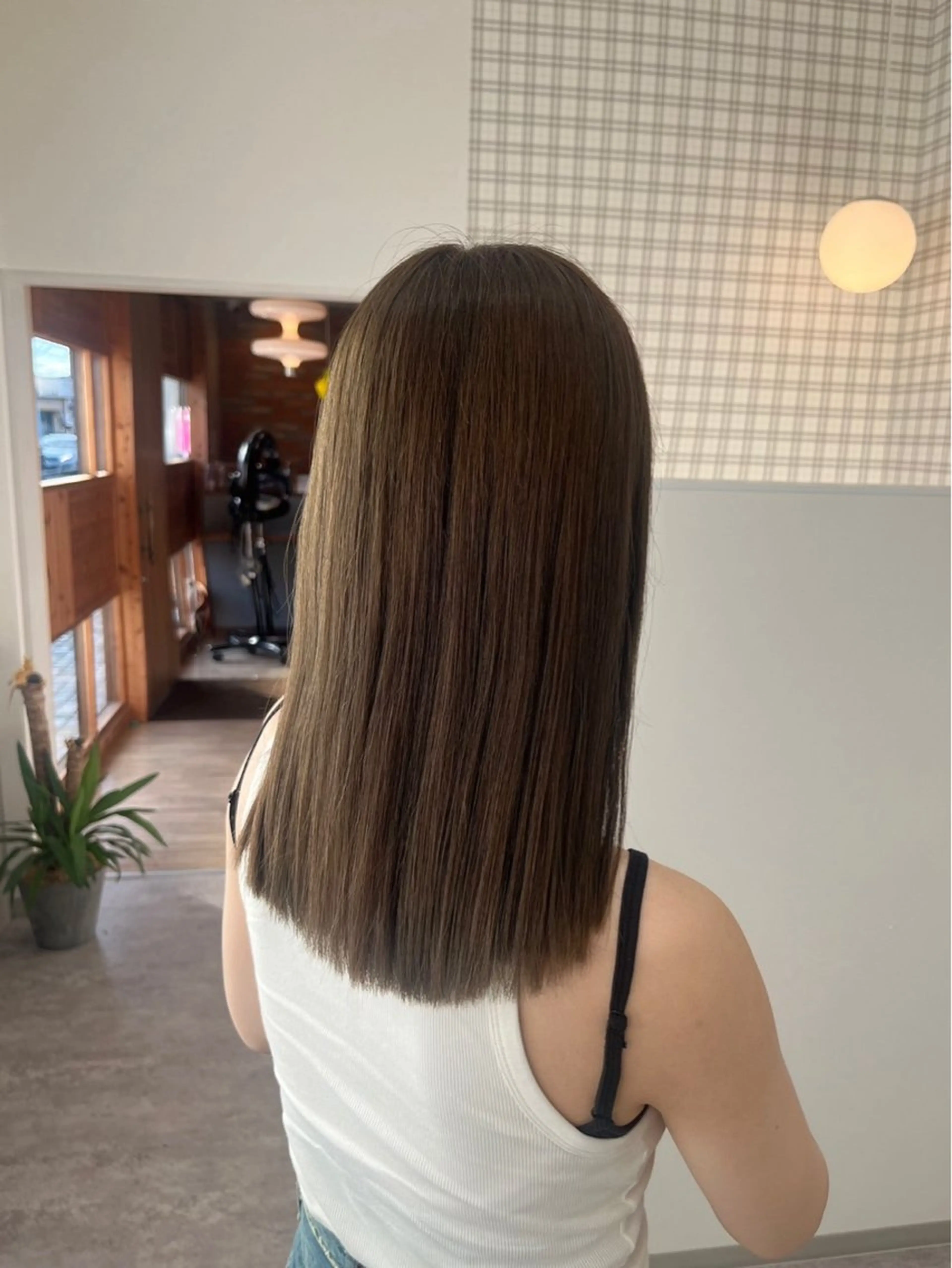 ロング カラー カット ヘアカラー 松田 遥香のヘアスタイル