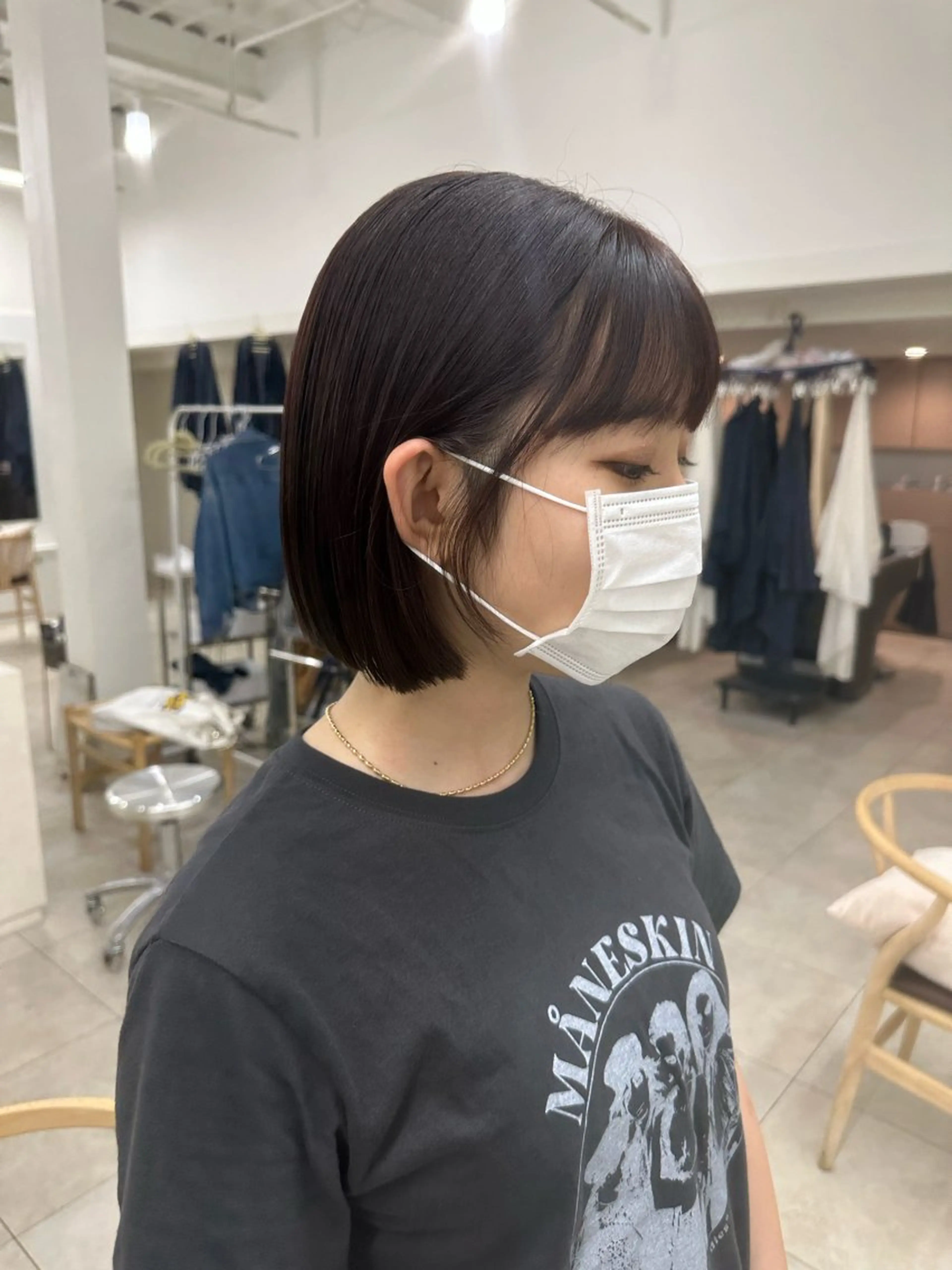 ミディアム ボブ 林 莉央のヘアスタイル