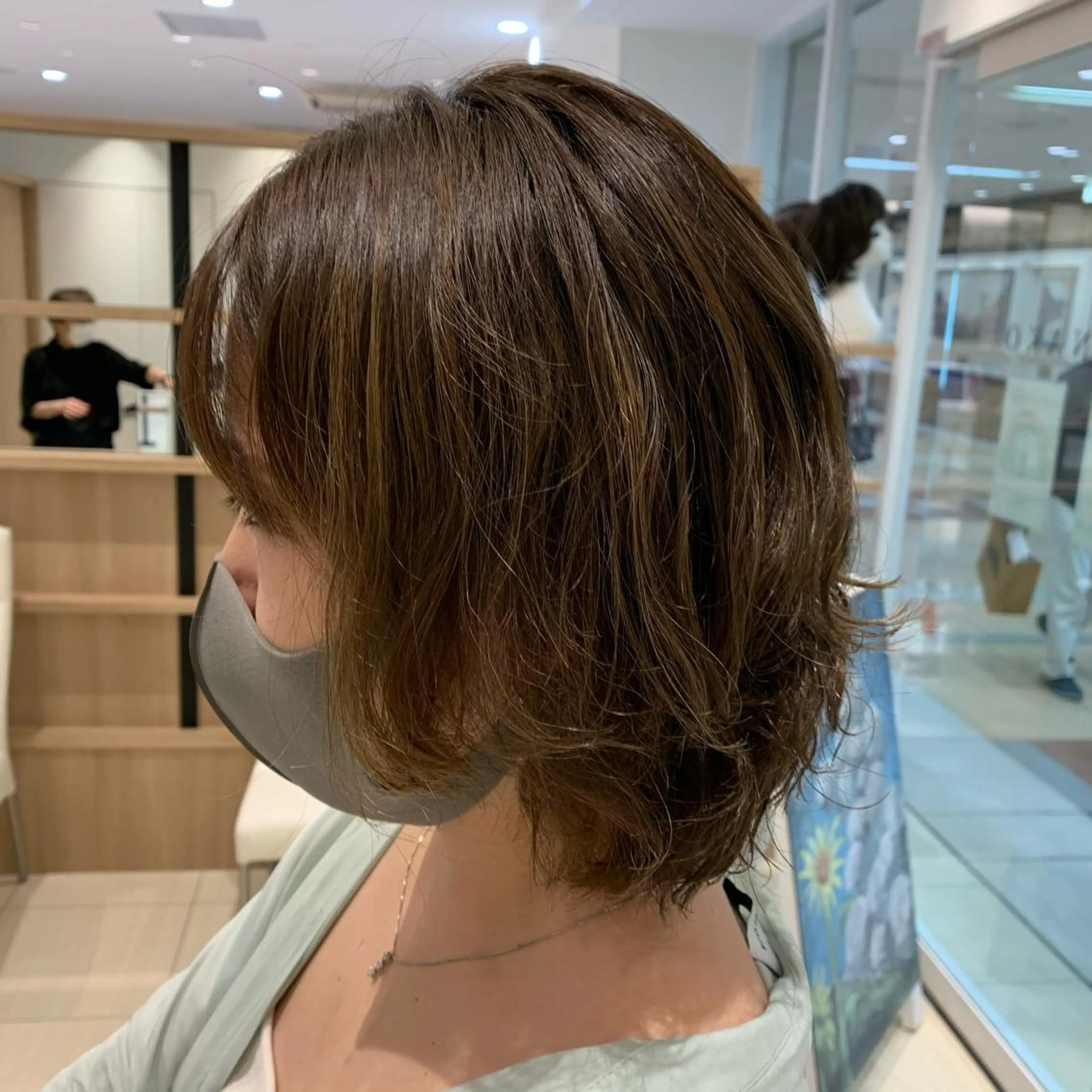 ミディアム パーマ lore 金杉悠作のヘアスタイル