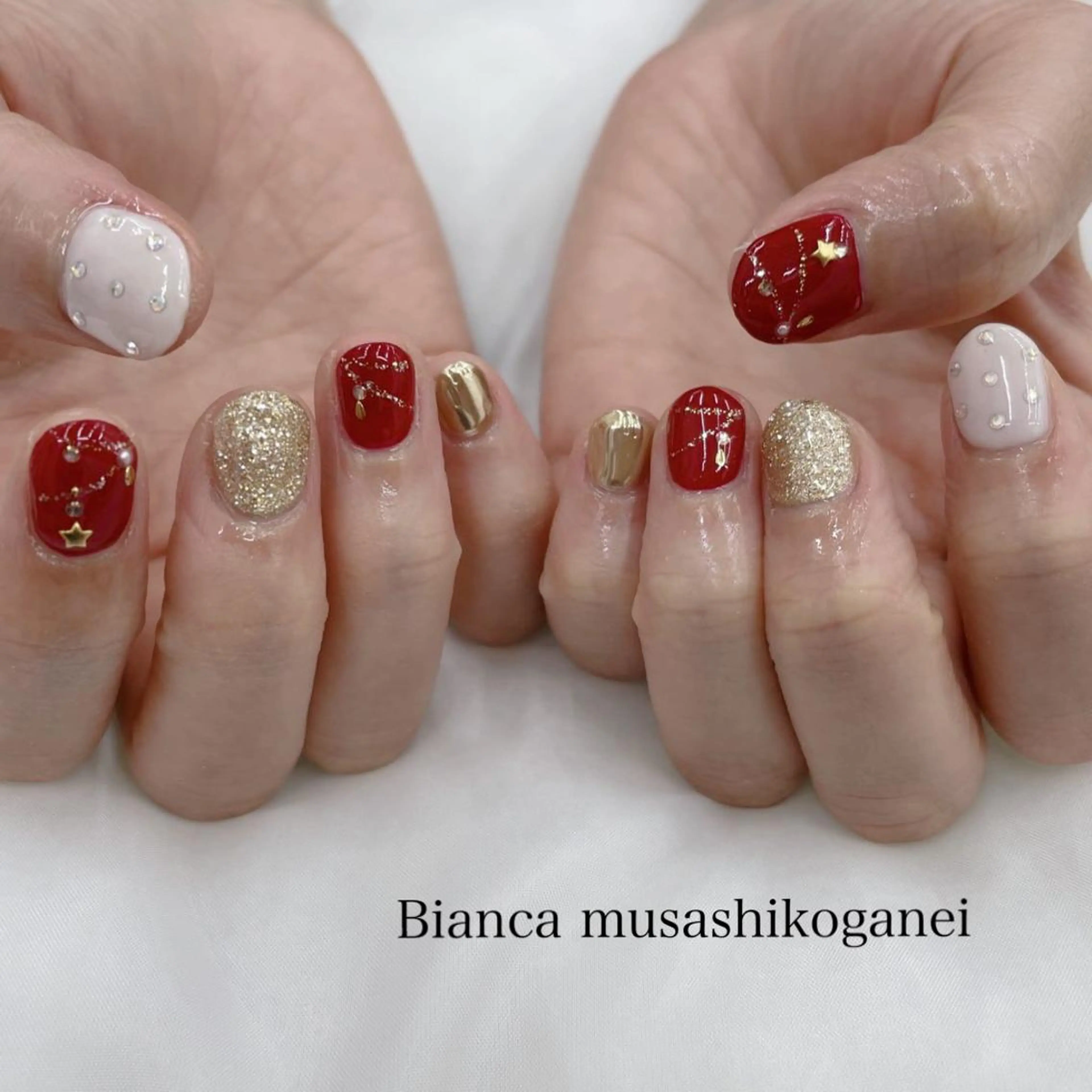ネイル ゴージャス ハンドネイル ビアンカ武蔵小金井 ほしののネイルデザイン