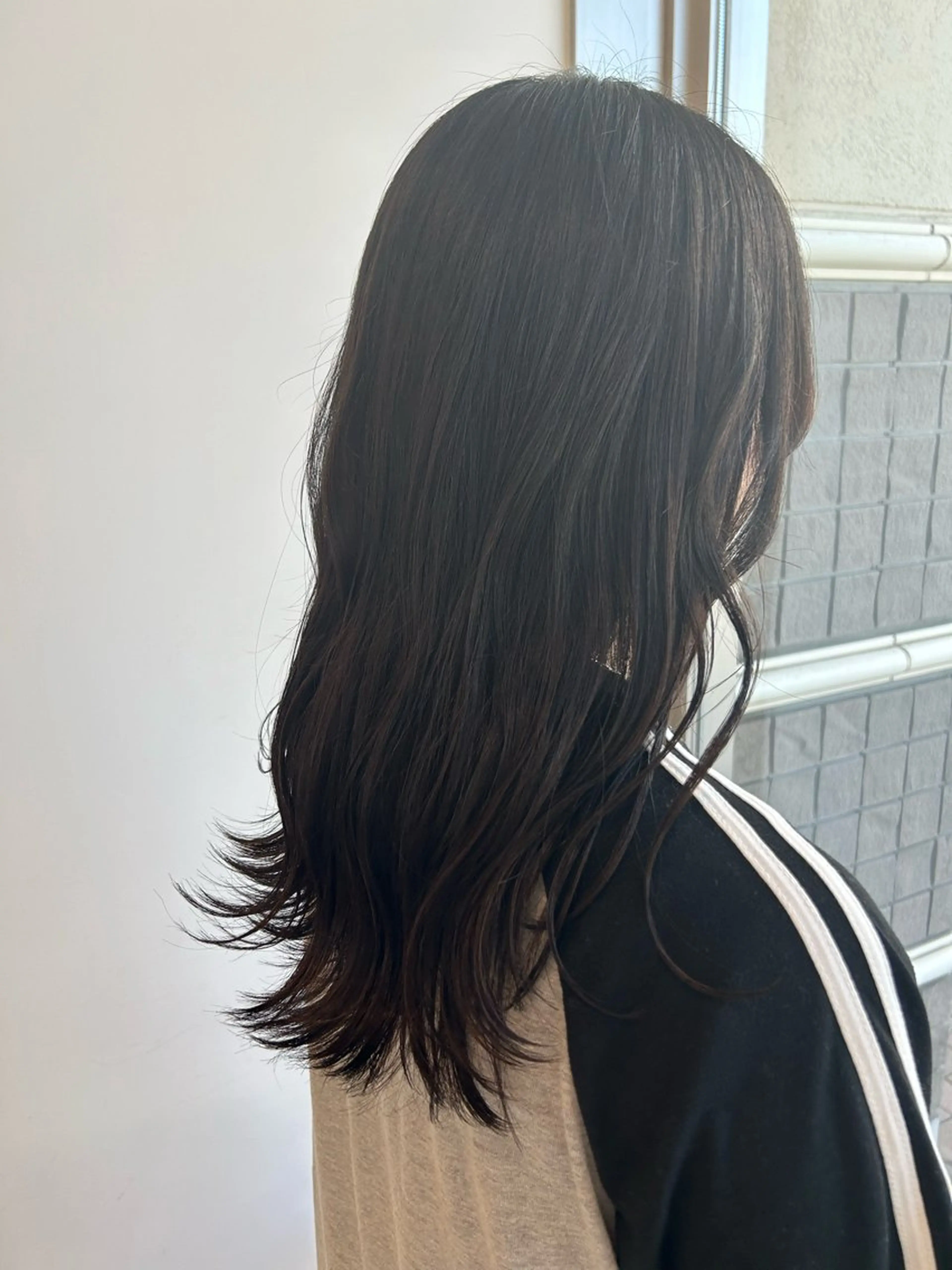 セミロング カット トリートメント 倉科夏奈 ハイトーン/エクステのヘアスタイル