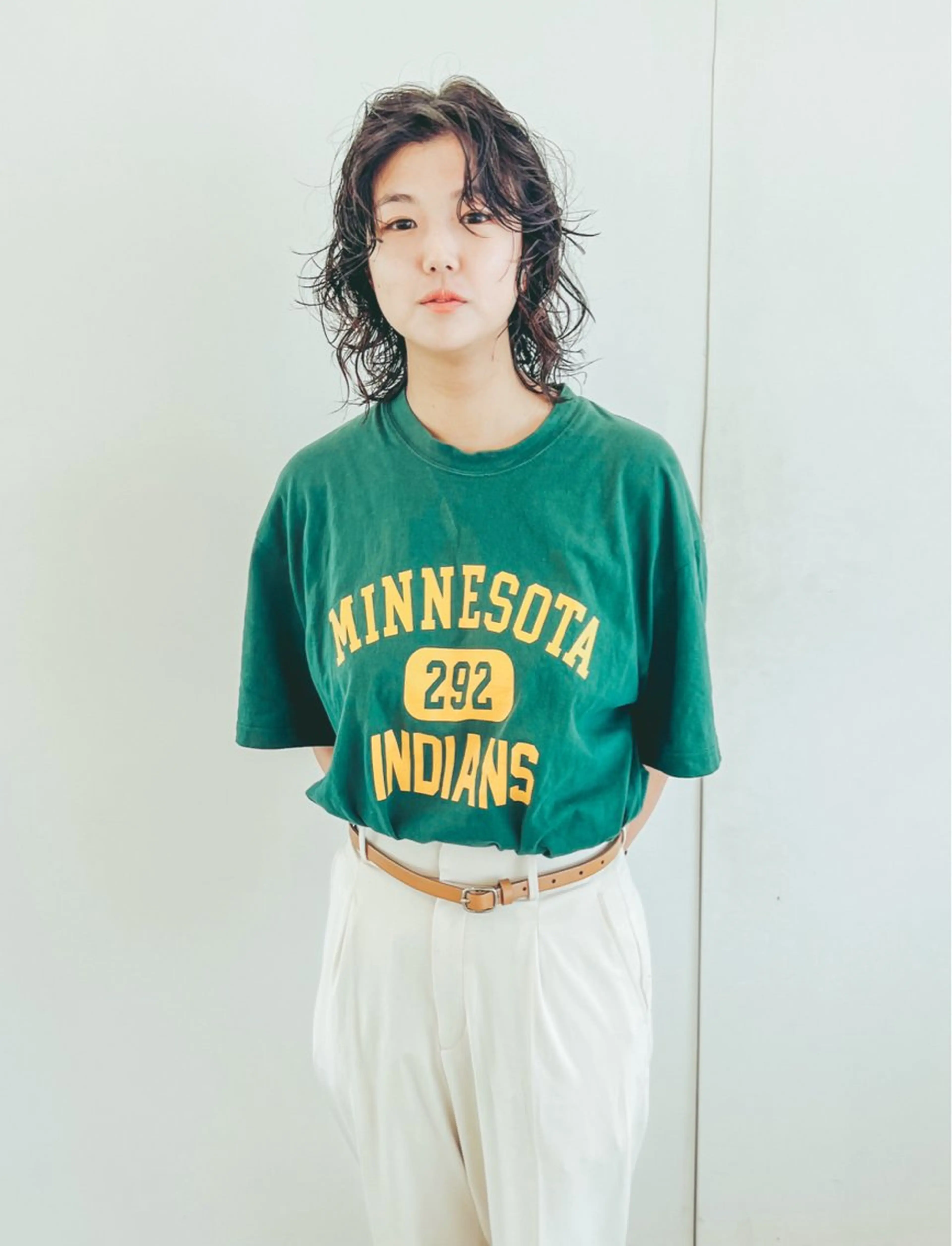 ミディアム パーマ ミディアムパーマ カット パーマ つくばUtooe's 副店長　寺沢颯のヘアスタイル