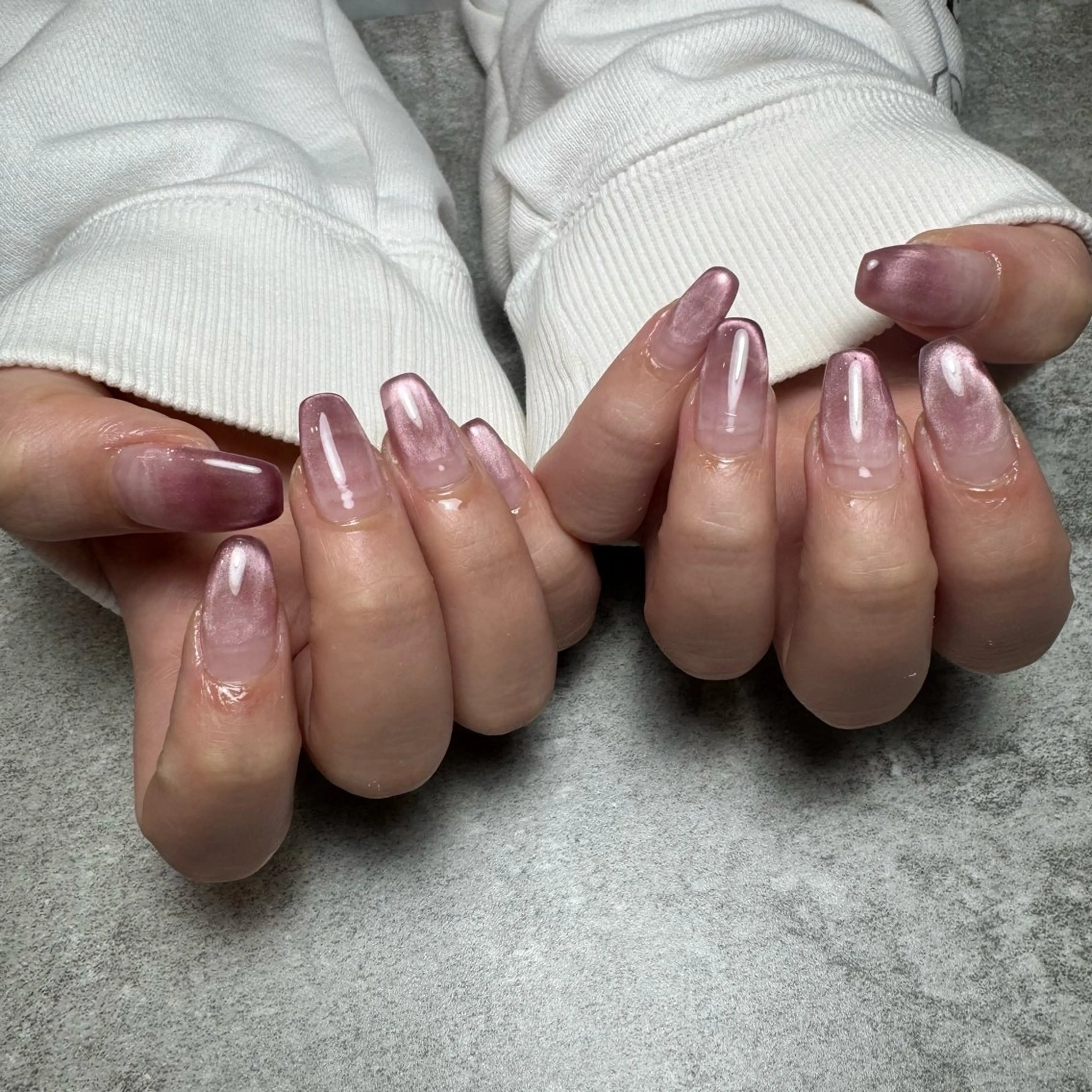 ネイル フレンチネイル マグネットネイル マグネットフレンチ MATATABI. kumiのネイルデザイン