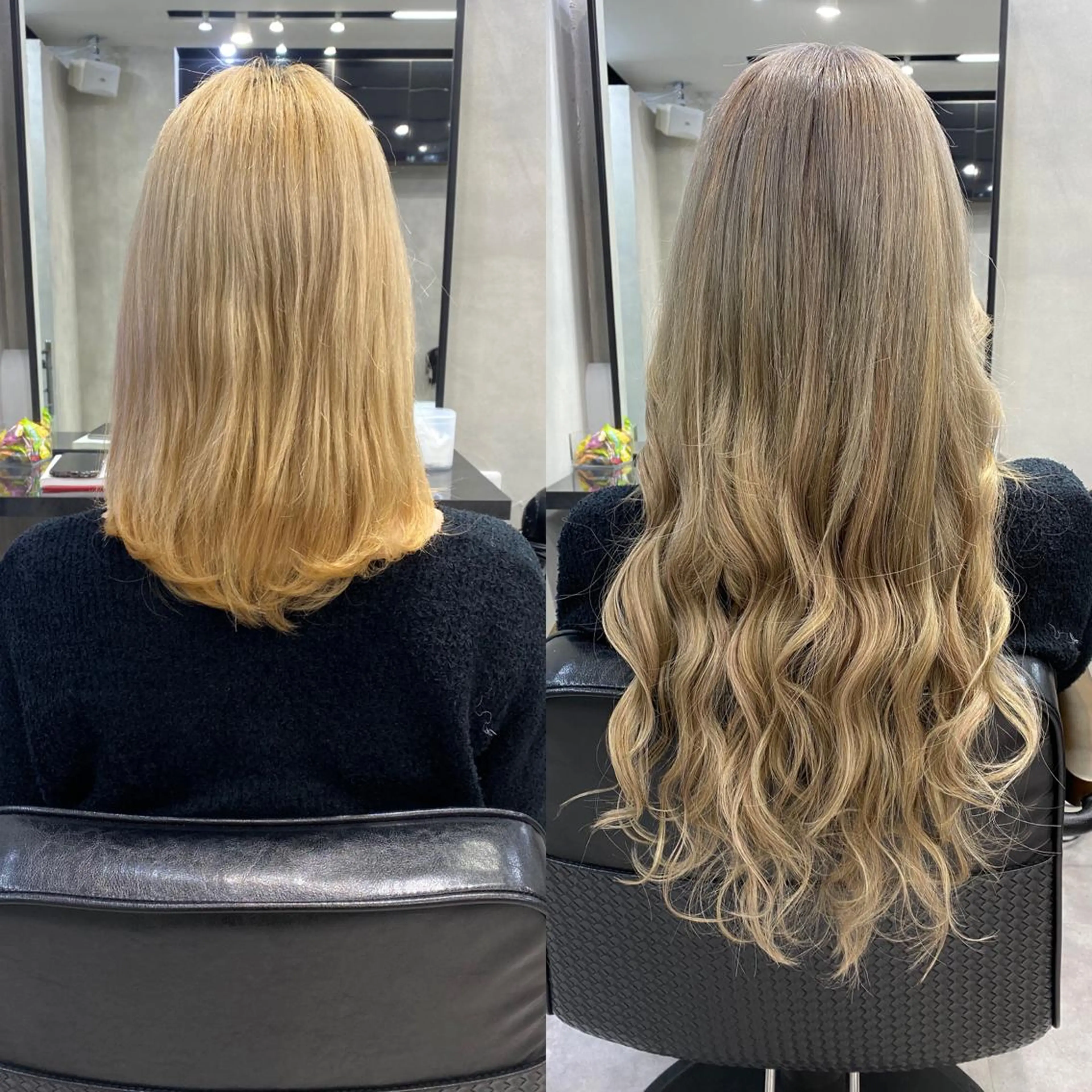 セミロング カラー ヘアアレンジ ショートボブ シールエクステ セミロングパーマ バレイヤージュ 透明感カラー LAVENDIA Azabu所属・LAVENDIA 初音のヘアスタイル