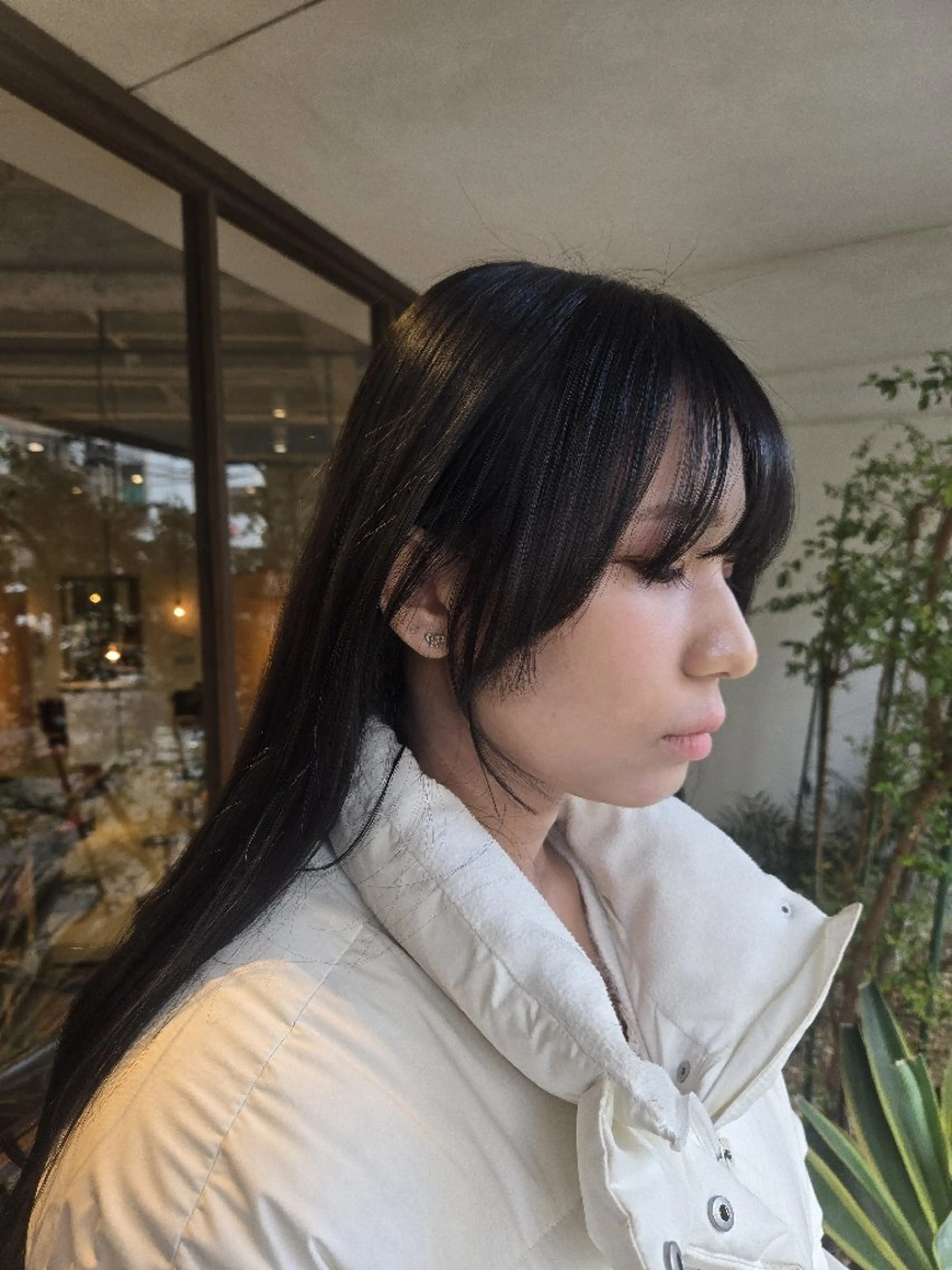 ロング カラー 顔周りカット カット ヘアカラー IT’s所属・韓国好き🇰🇷 美容師MIKUのヘアスタイル