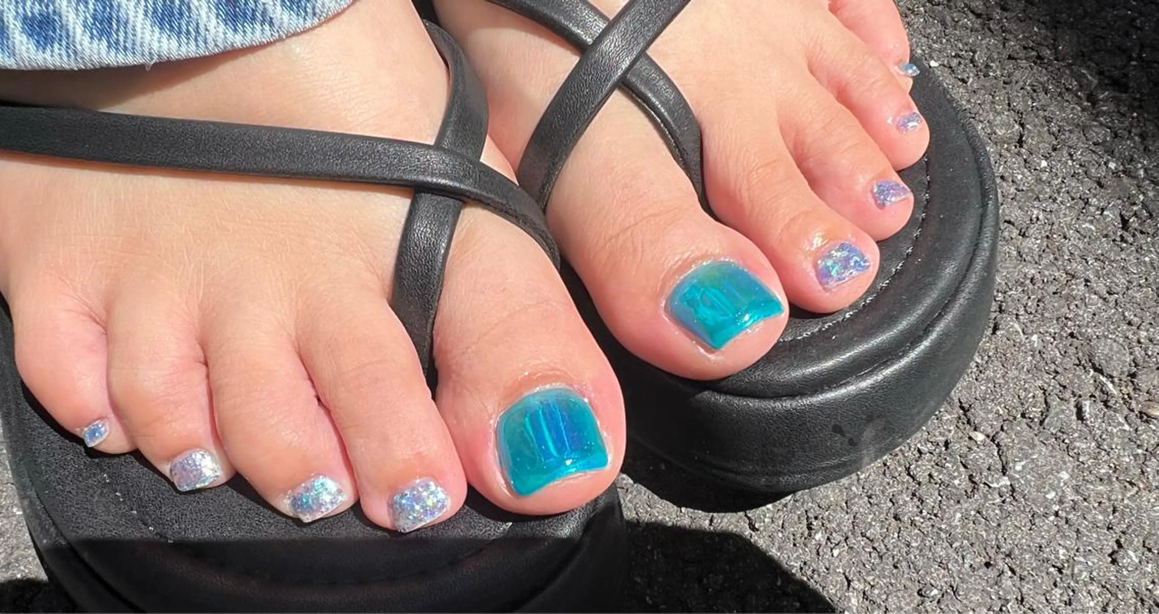 ネイル フットネイル Mana‪ ‪·͜· ❤︎‬のネイルデザイン