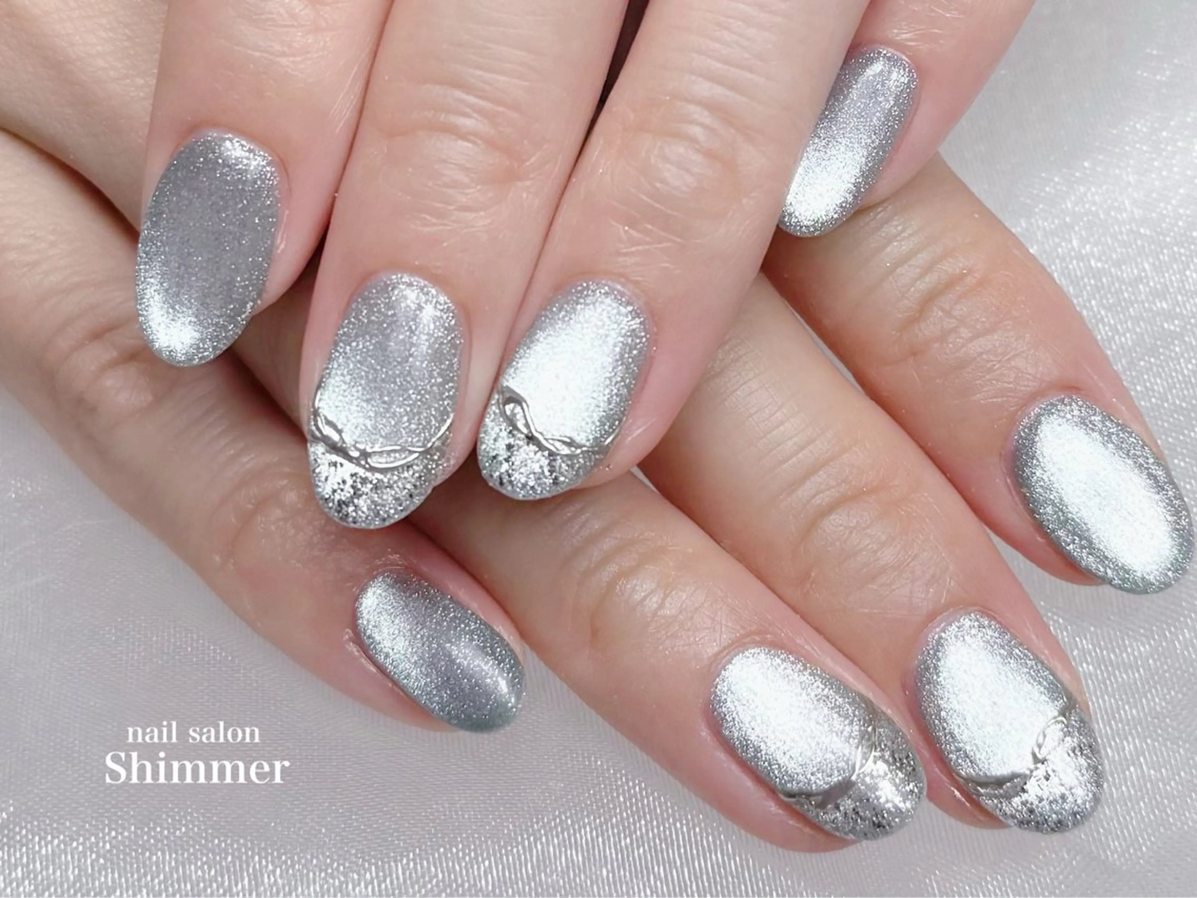 ネイル ハンドネイル Shimmer Risaのネイルデザイン