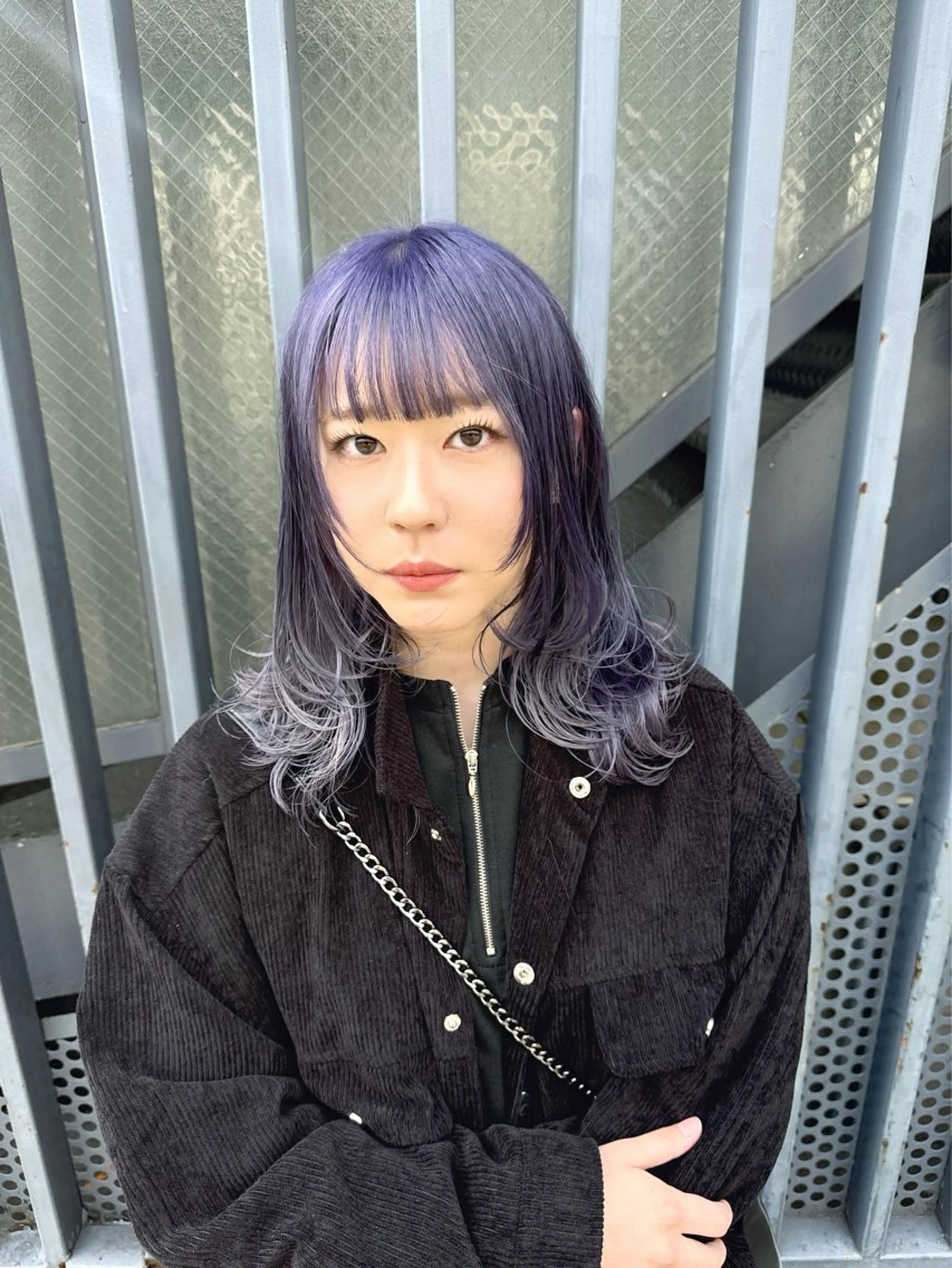 ミディアム カラー ブリーチ ケアブリーチ ダブルカラー イヤリングカラー ハイトーンカラー 【.ico】心斎橋 飛田ゆうきのヘアスタイル