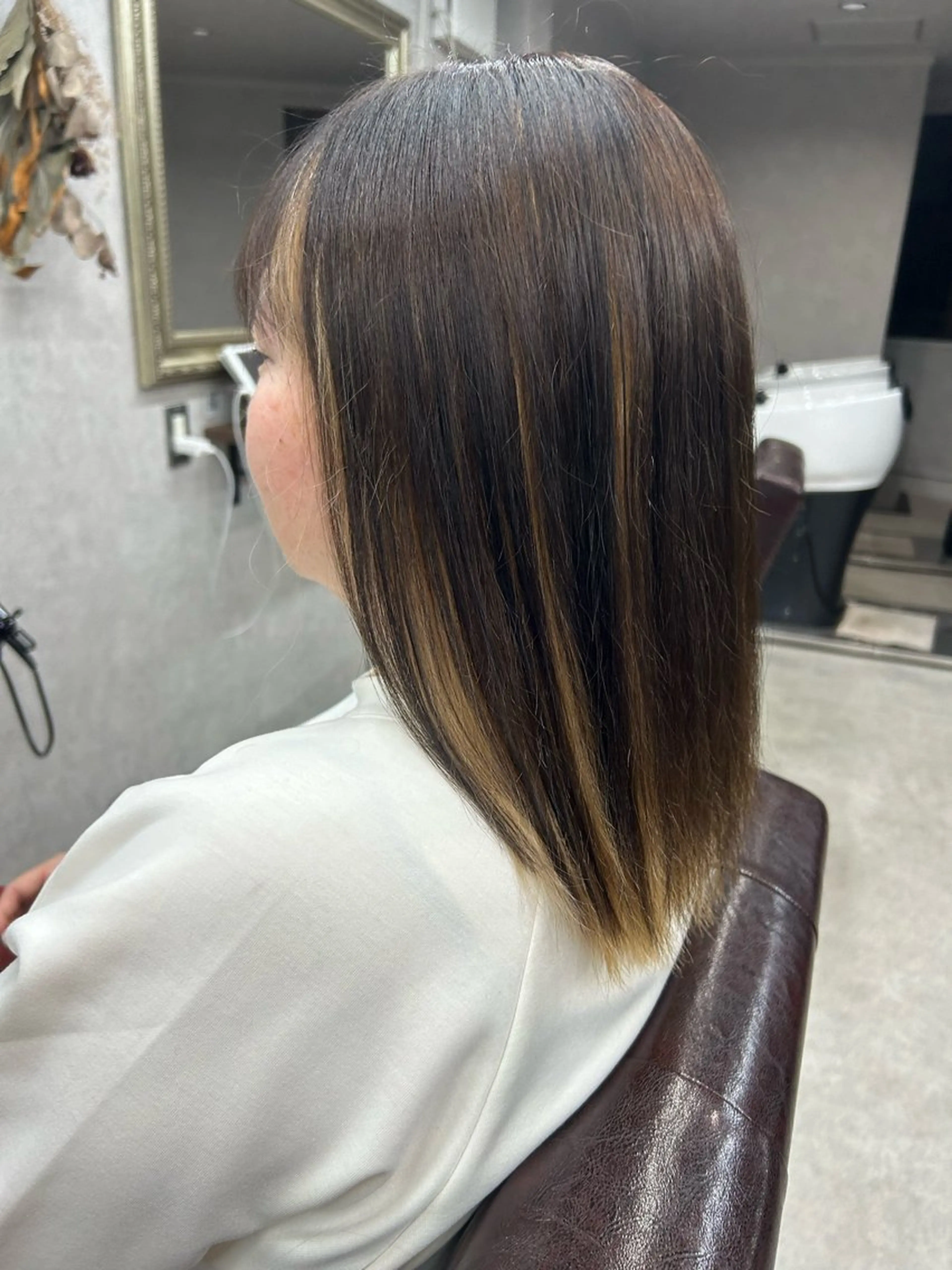 ロング カラー Lien 深井店のヘアスタイル