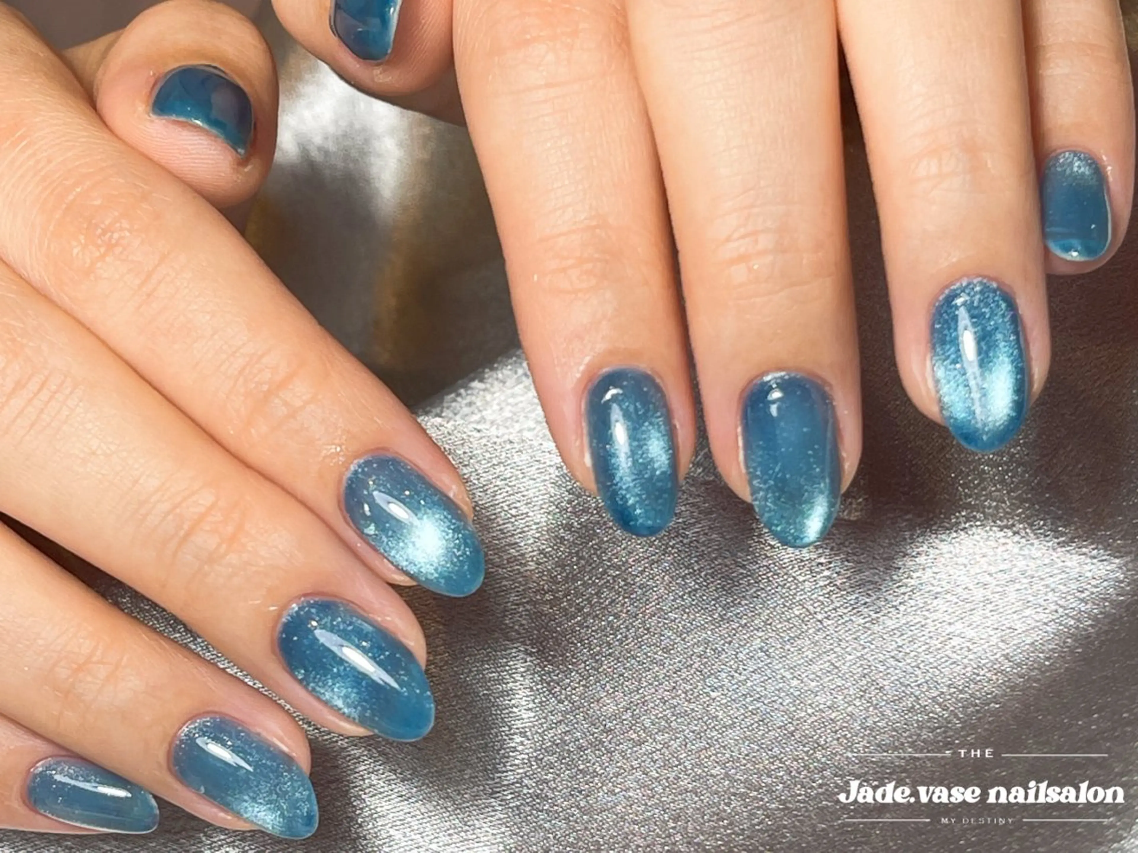 ネイル マグネットネイル マグネットワンカラー ワンカラーネイル ハンドネイル ハンドケア ✰Jade.vase 銀座一丁目・東銀座のネイルデザイン