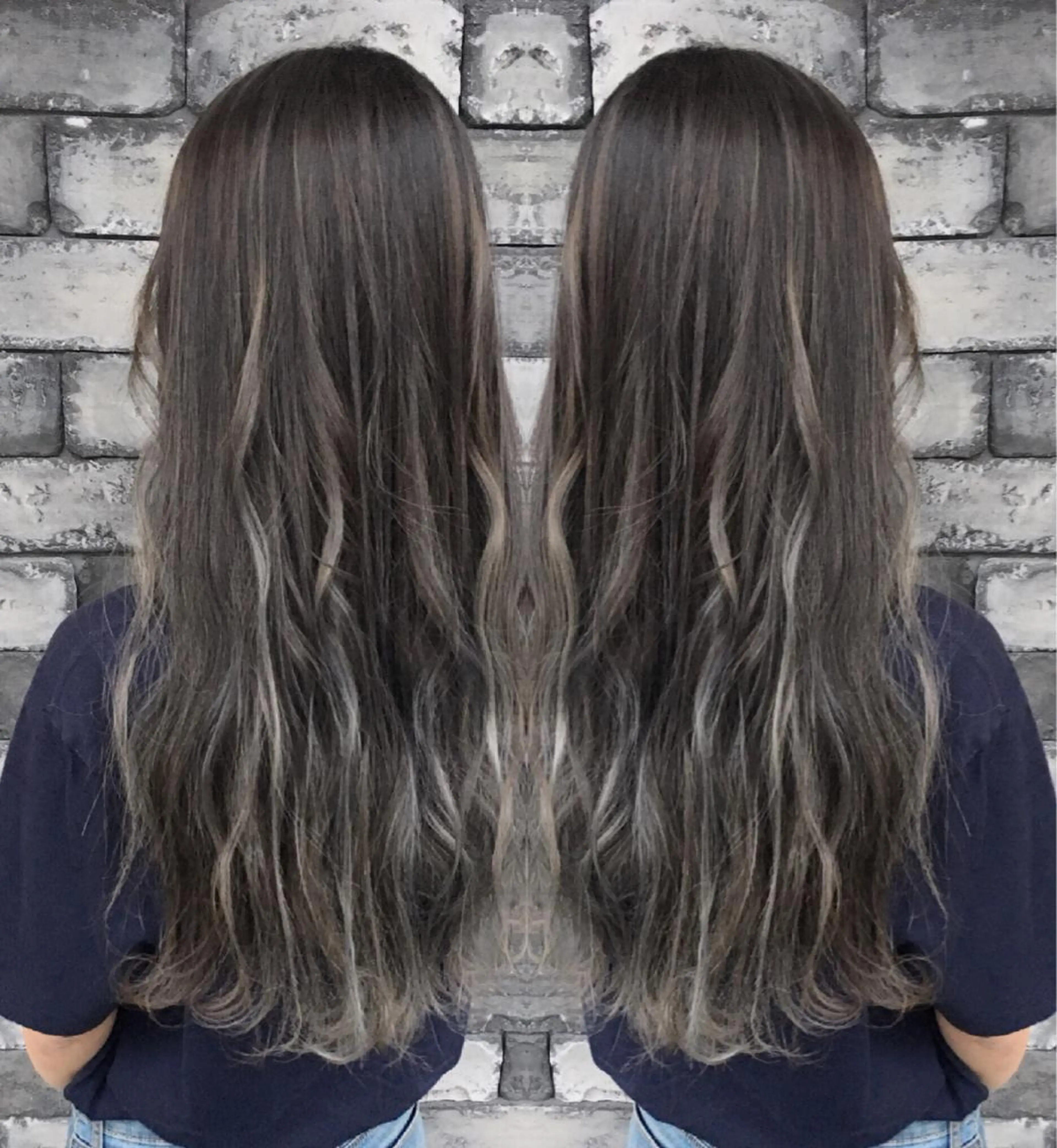 ロング 3Dハイライト 外国人風カラー ハイライト ヘアカラー トリートメント ヘアセット ❤️千葉県代表❤️ 店長❤️柿本翔一朗のヘアスタイル