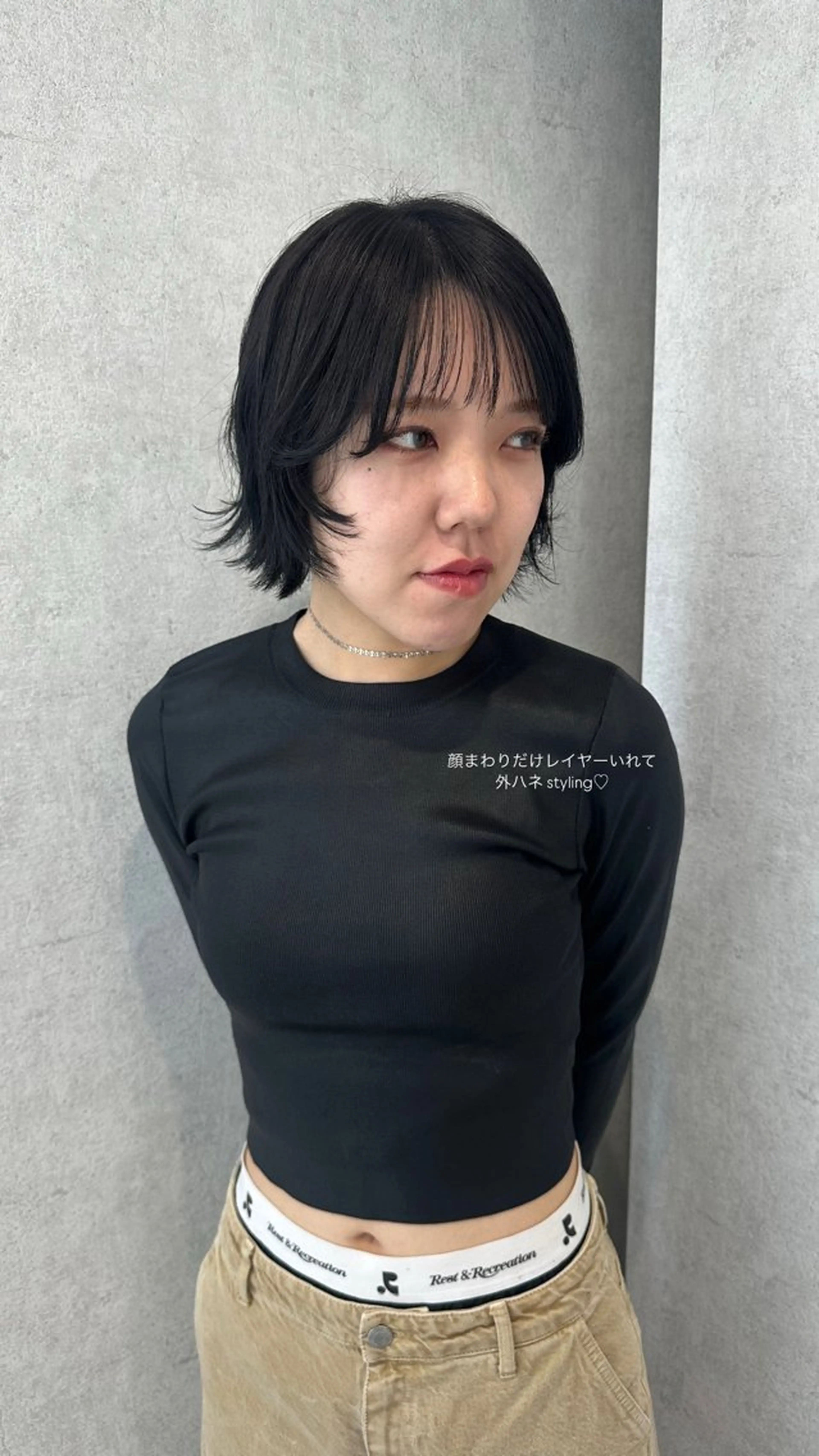 ショート ヘアカラー トリートメント v-lab studio所属・韓国レイヤーカット/ 艶カラー/ noaのヘアスタイル