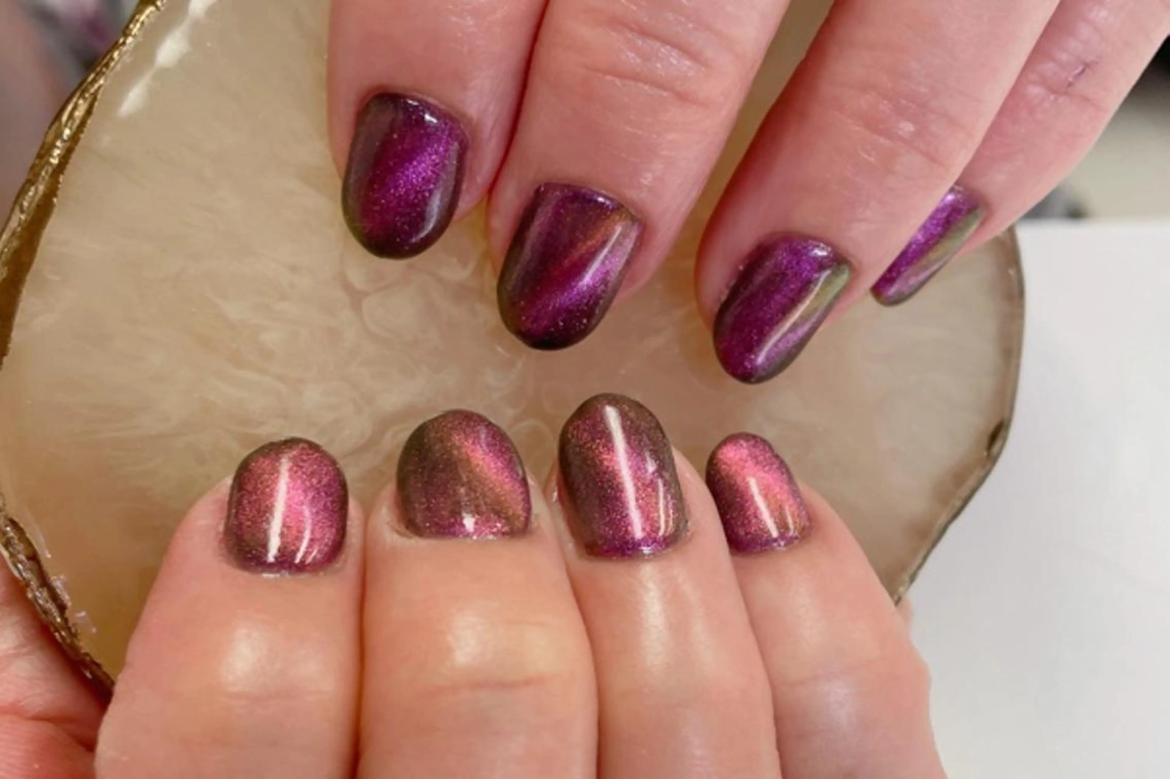 ネイル アートネイル ジェルネイル マグネットネイル ママリンド　志村坂上店所属・しみ えんのネイルデザイン