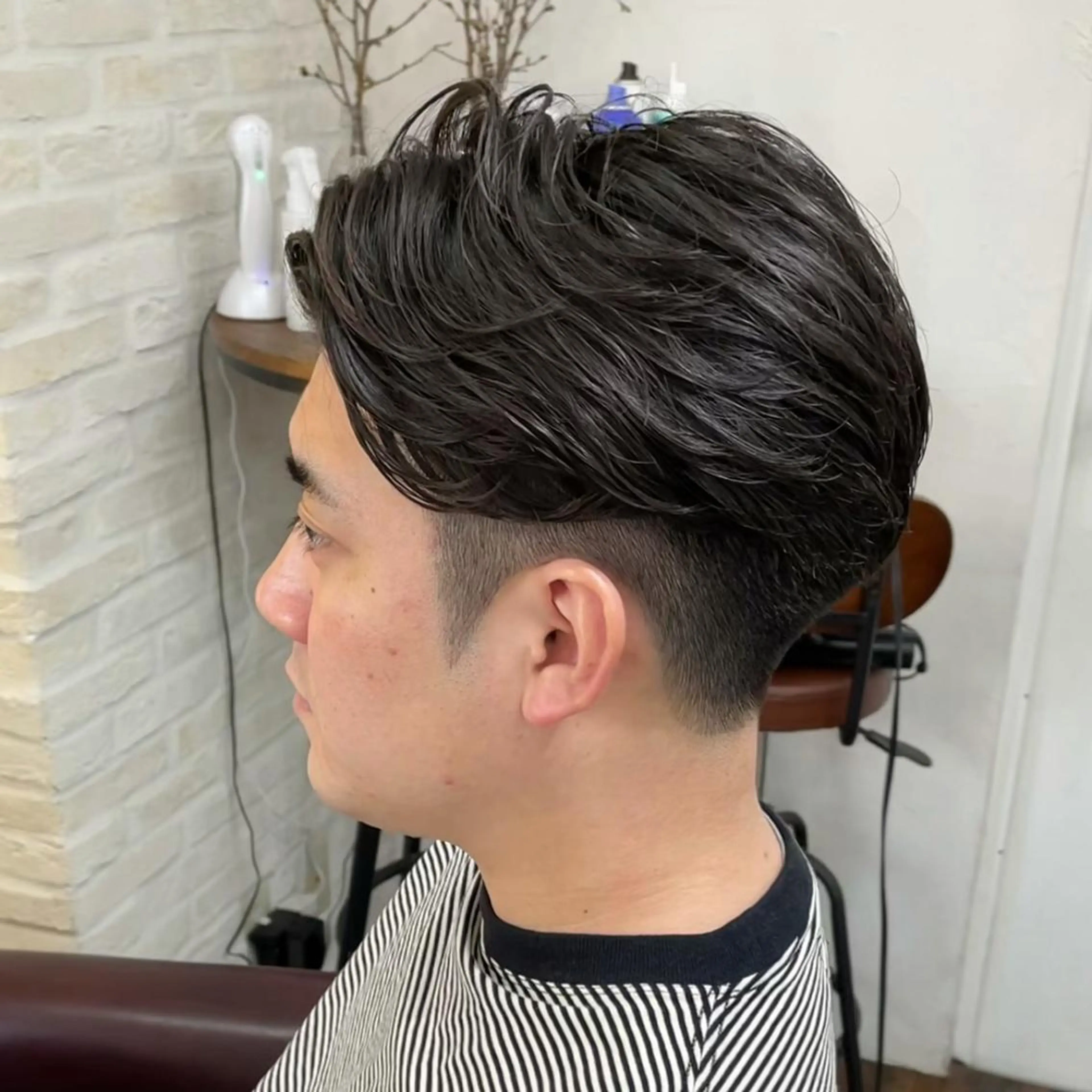 パーマ メンズ ビジネス カット パーマ トリートメント Soleria /ソレリア所属・メンズカットのプロ 田中慎一のヘアスタイル