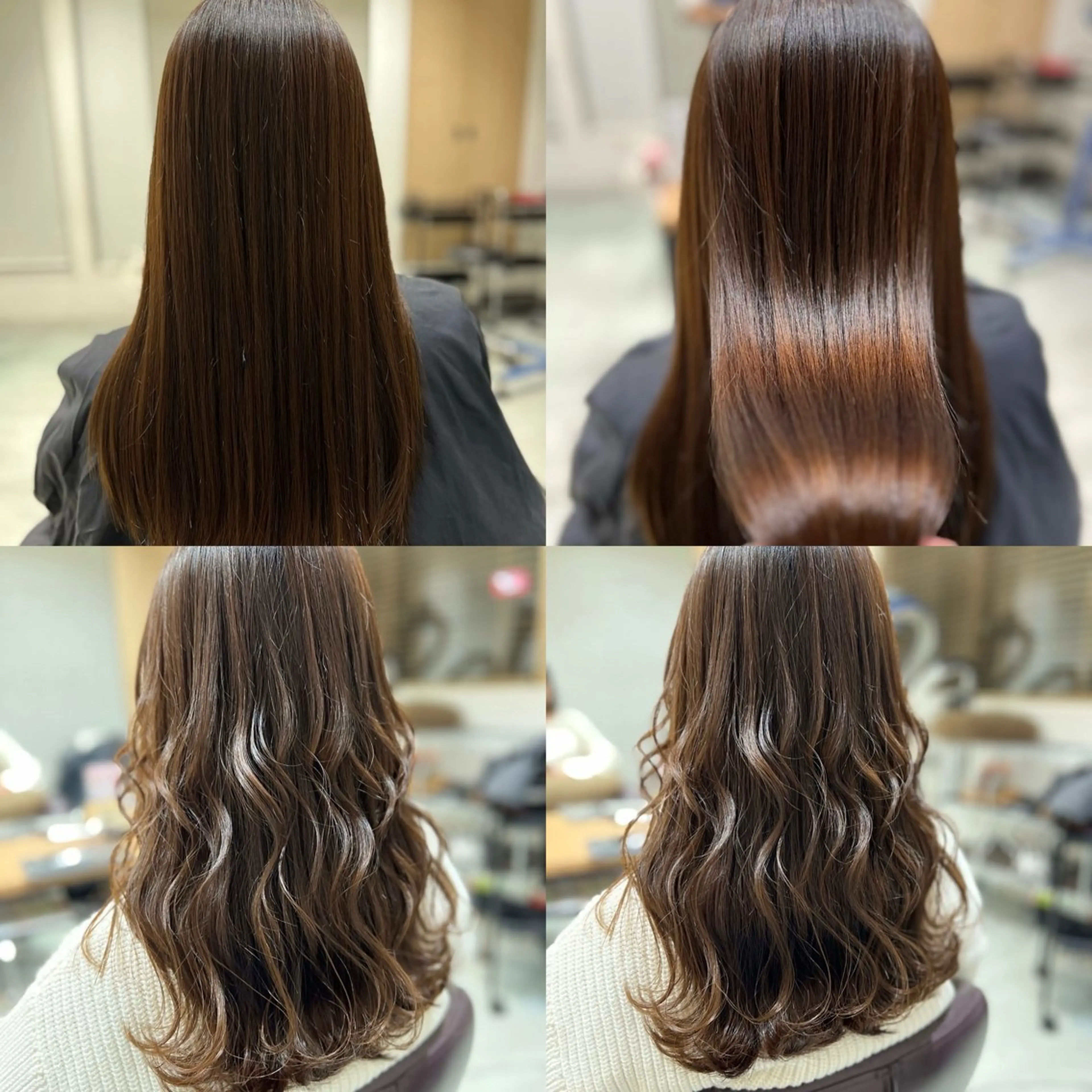 ロング カラー デート Aile所属・酸性ストレート／カラ ー/山下高明のヘアスタイル