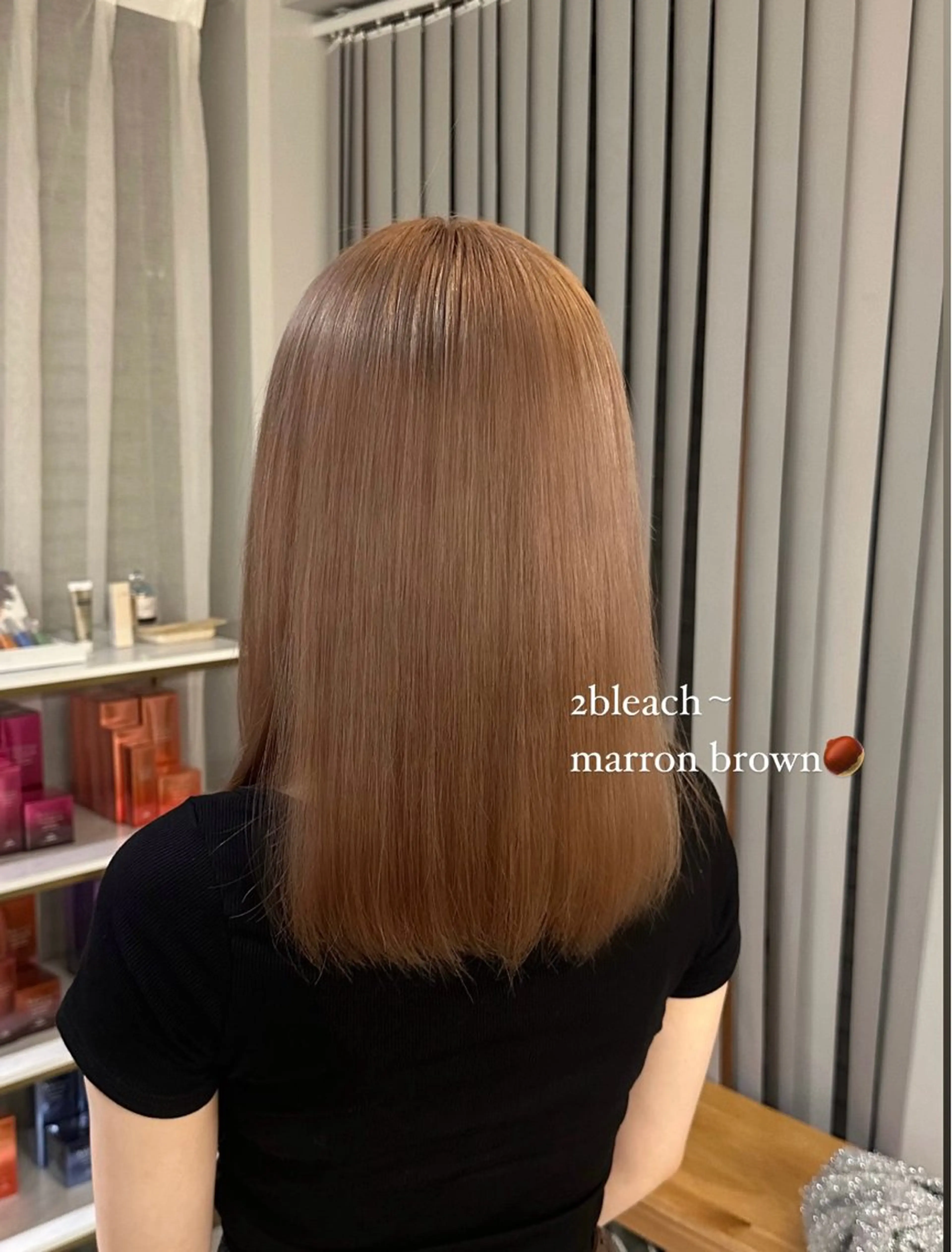 セミロング カラー cipre あゆみのヘアスタイル