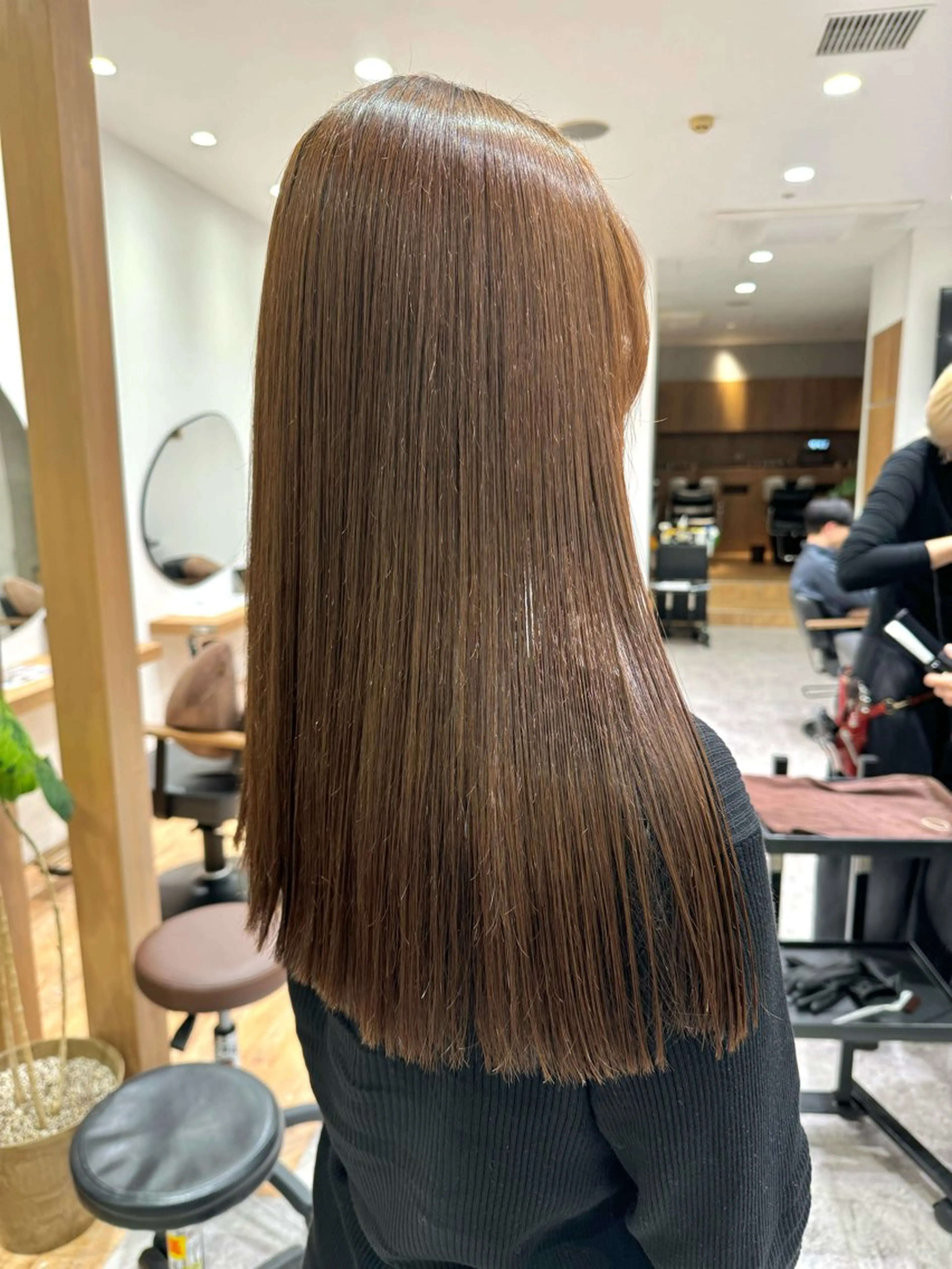 ロング 縮毛矯正 透明感/オリーブ /わがつまこうすけのヘアスタイル