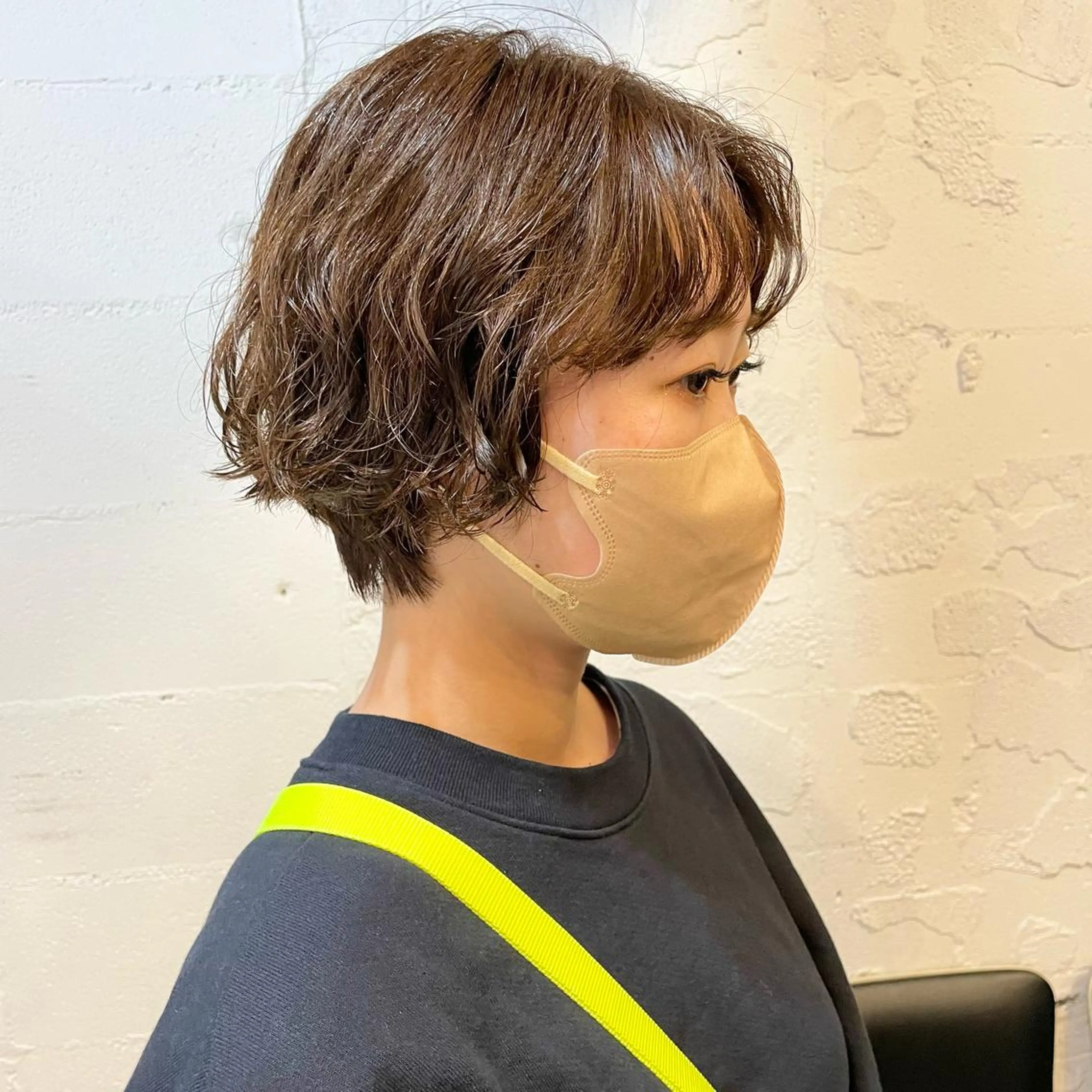 ショート カラー パーマ カット ヘアカラー パーマ トリートメント 🌿レイヤーボブ/パ ーマ🌿　木梨健太のヘアスタイル