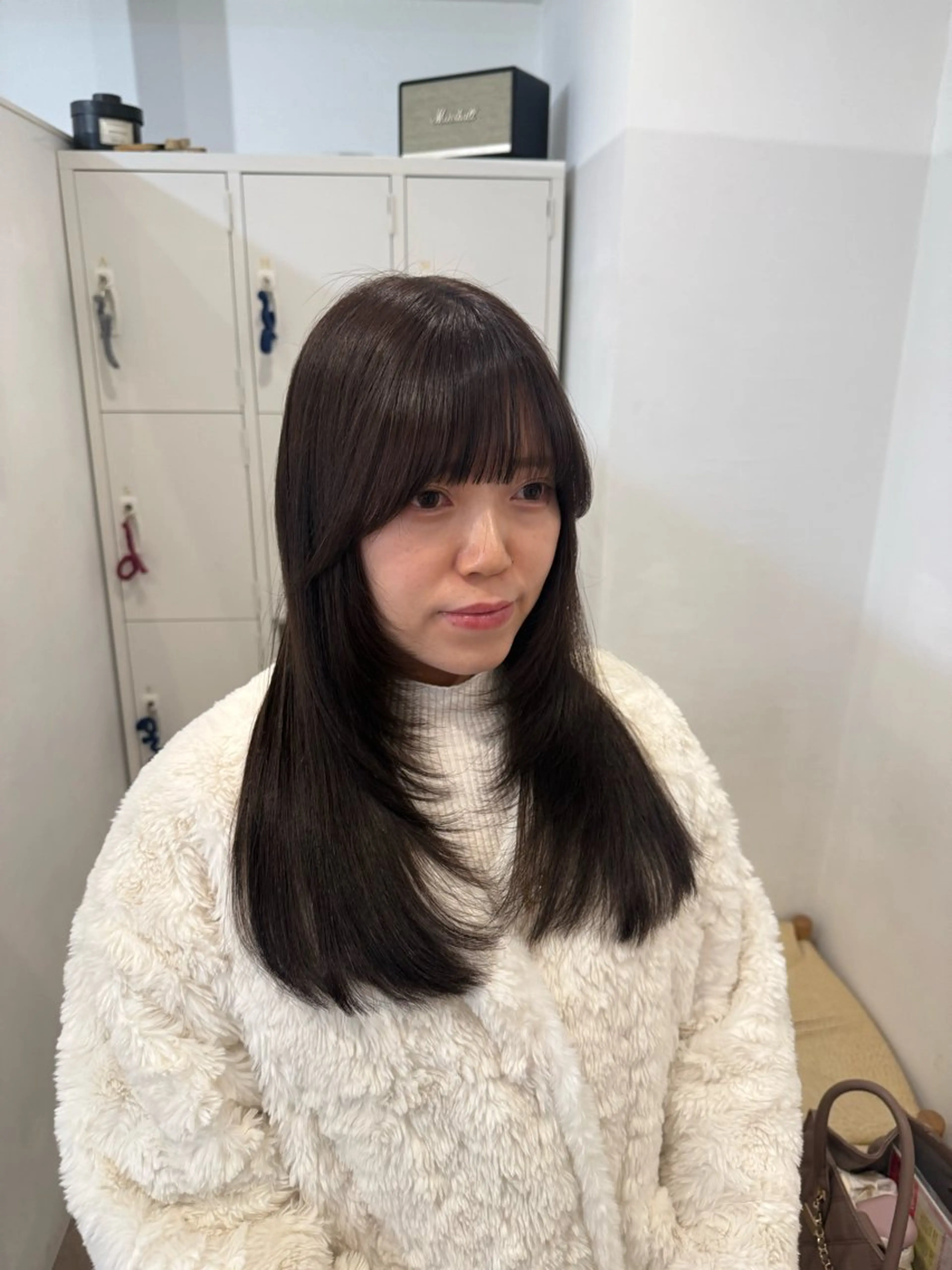 セミロング カラー 顔周りカット レイヤーカット カット ヘアカラー H 梅田所属・藤本 泰 /レイヤー カットモデル様募集中のヘアスタイル