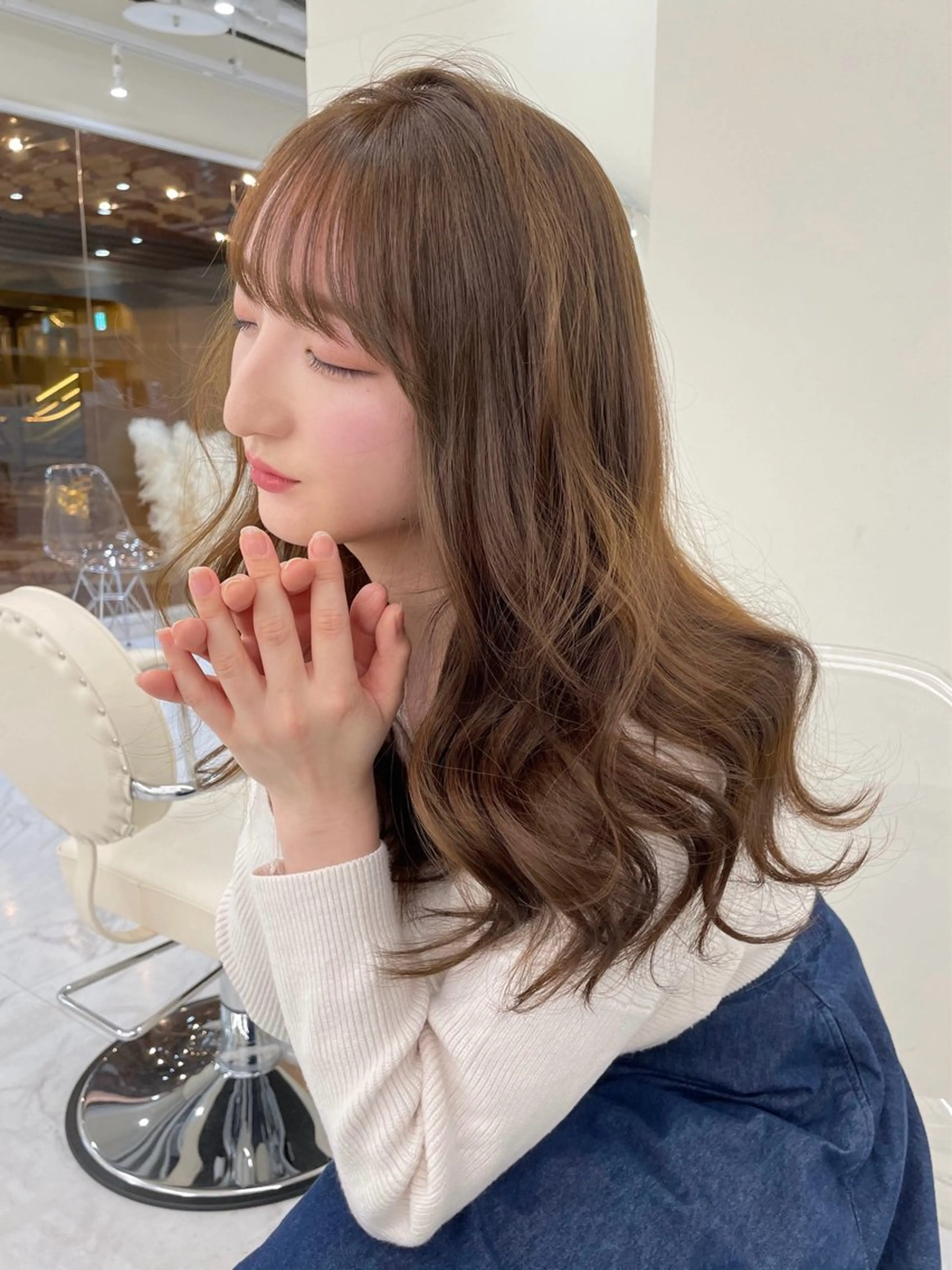 ロング カラー ヘアアレンジ maoブリーチ無し 似合わせカラーのヘアスタイル