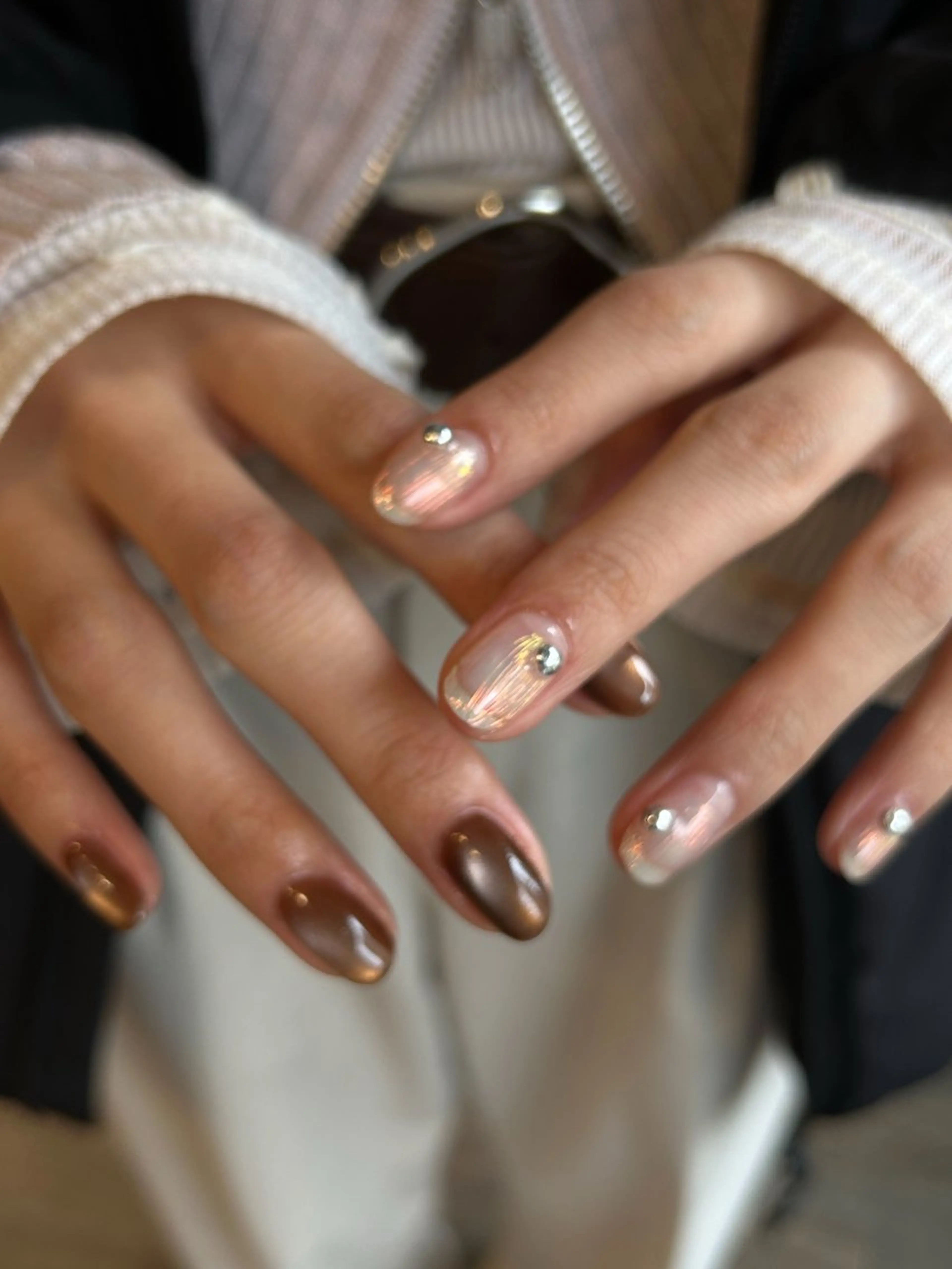 ネイル フラッシュネイル ジェルネイル マグネットネイル ハンドネイル 金木犀ネイルサロン所属・金木犀ネイルサロン 吉田のネイルデザイン