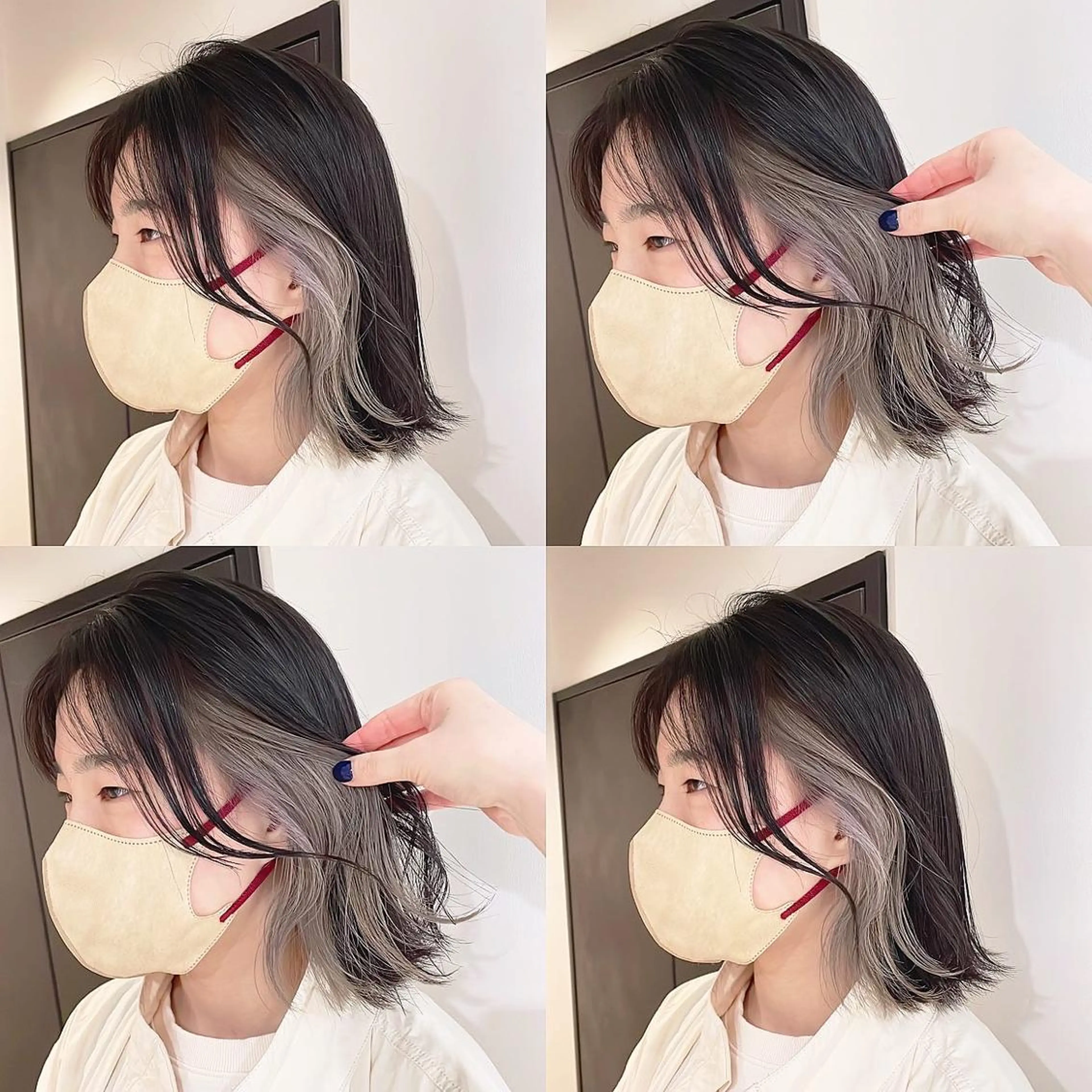 カラー ヘアカラー トリートメント 渋谷:インナーカラー ／🍒エリカ🍒のヘアスタイル