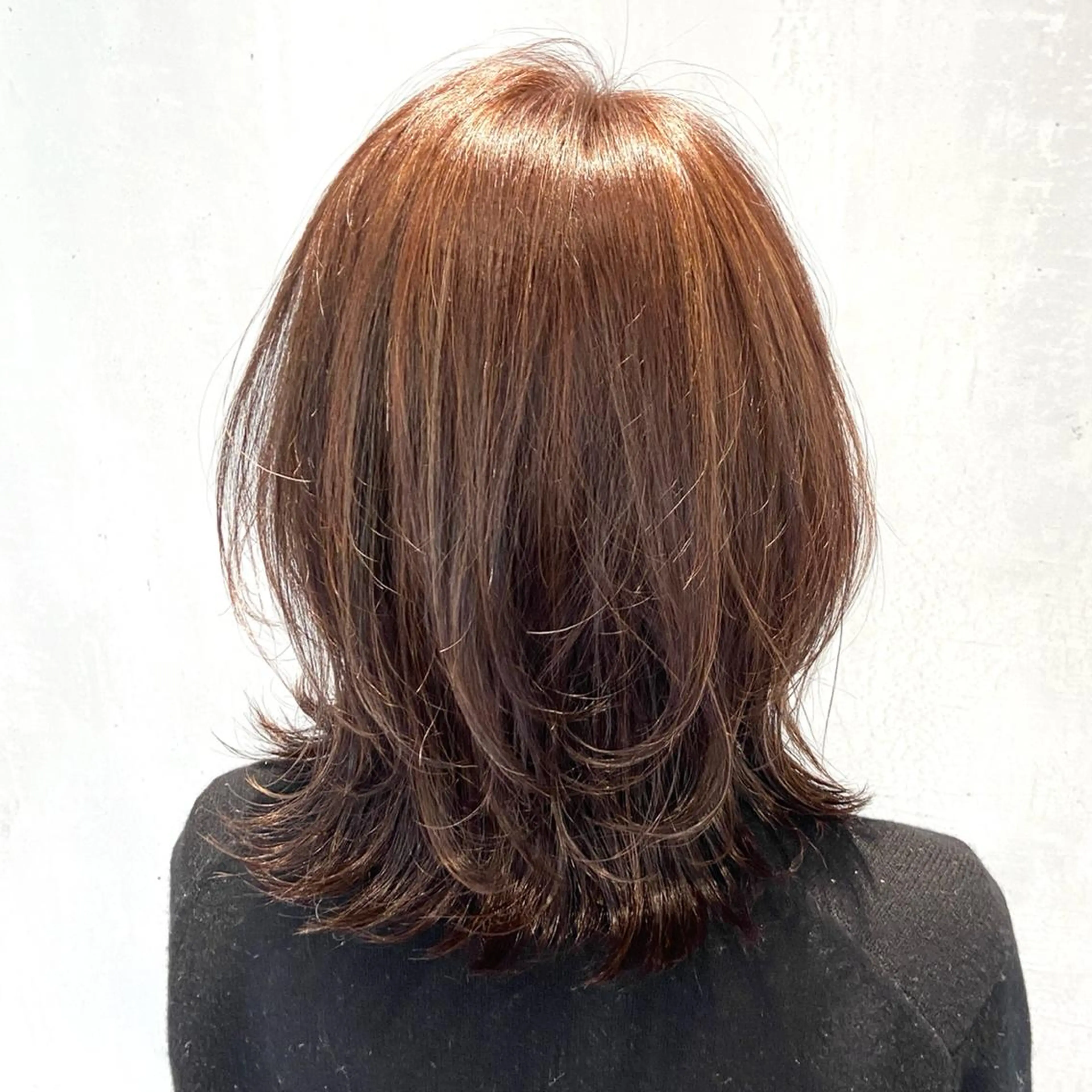 ミディアム カラー ハイライトカラー 卒業式のヘアスタイル ハイライト カット ヘアカラー DX SHARE SALON所属・matka白髪ぼかし 大人ヘア/KEIKOのヘアスタイル