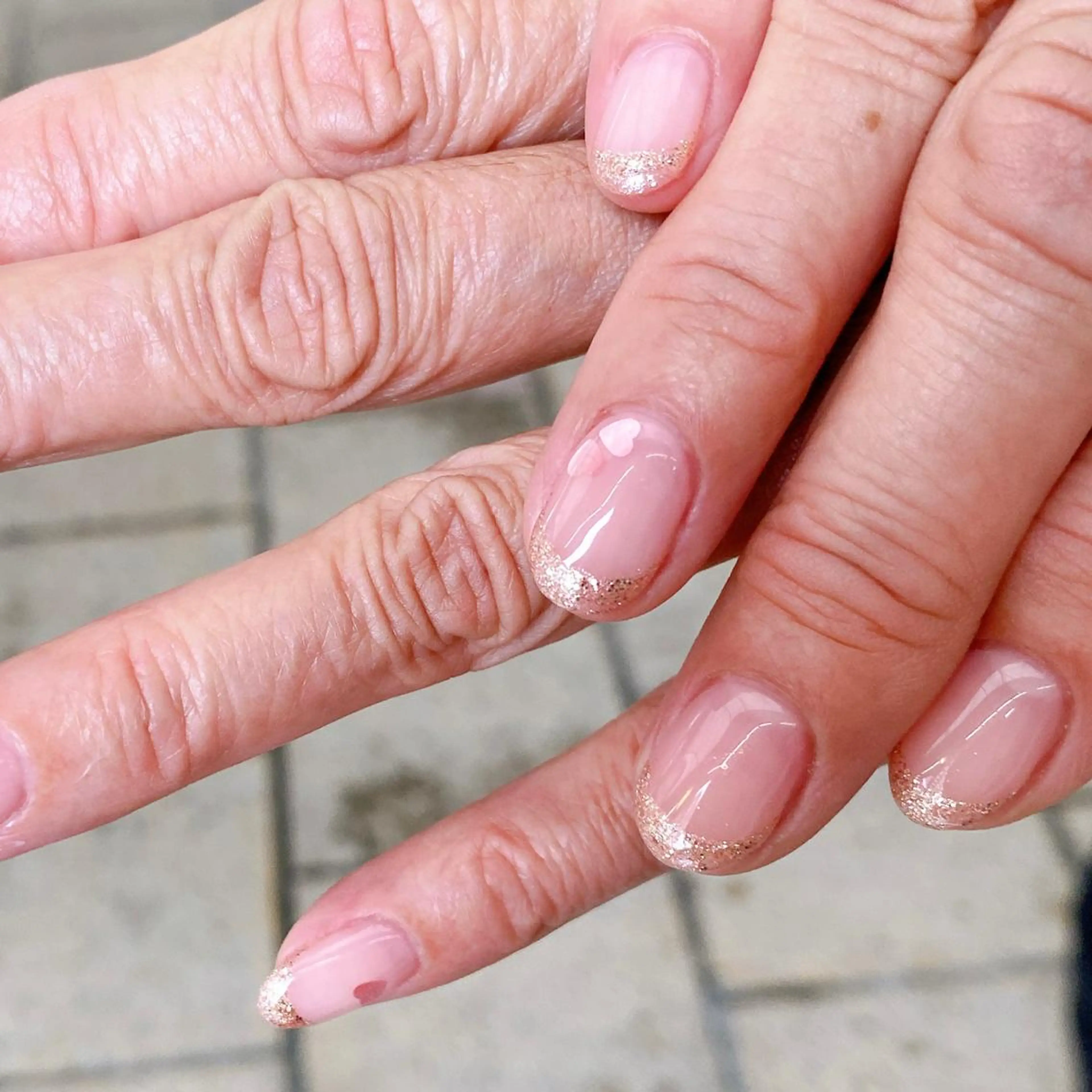 ネイル ハート ホログラムネイル 春ネイル nail salon  ∞ mikanal ∞所属・nailsalon ∞ ﾐｶﾅﾙ ∞のネイルデザイン