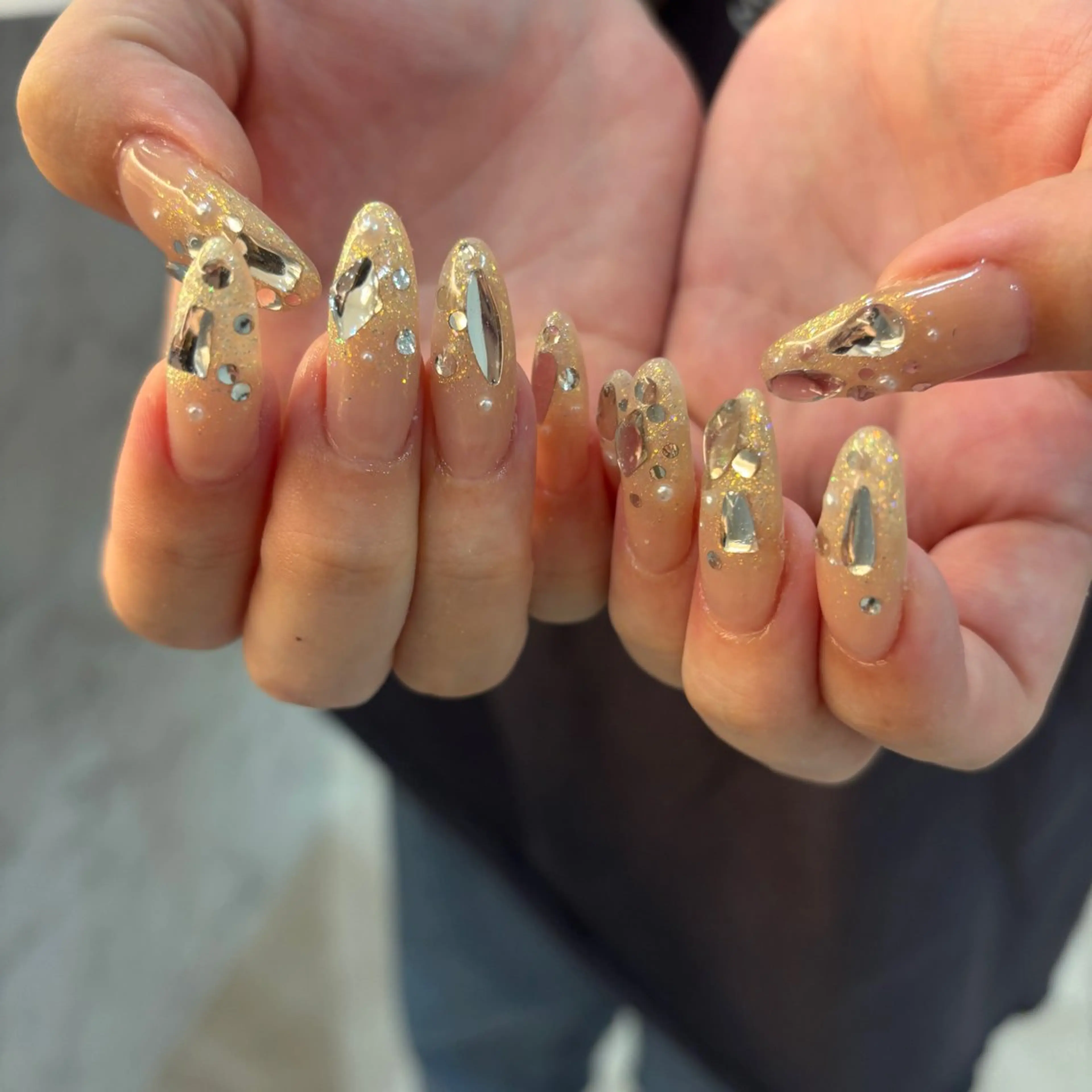 ネイル ハンドネイル フットネイル ゆびノさき茨木店 ニュアンス/アートのネイルデザイン