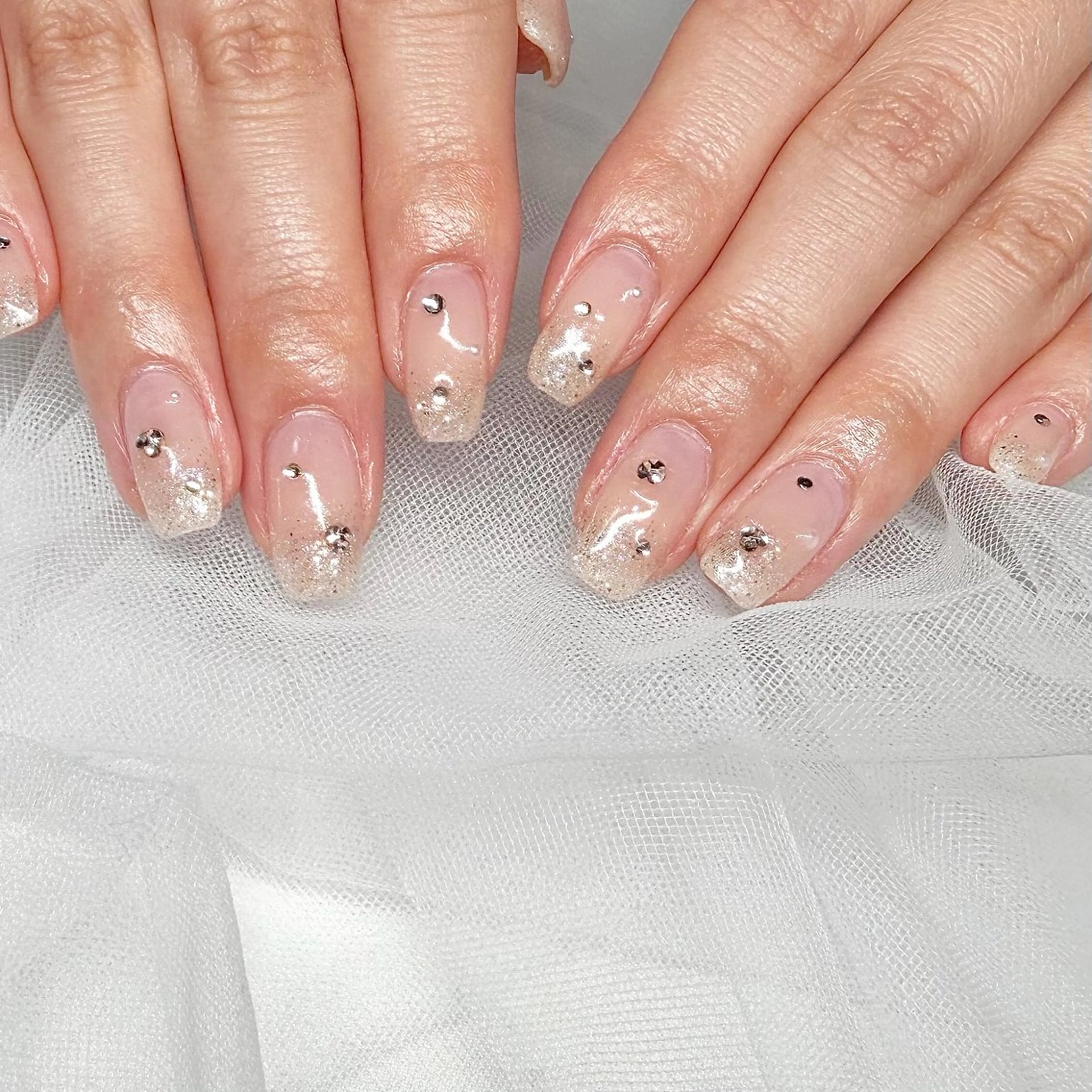 ネイル 長さ出し フラッシュネイル ジェルネイル マグネットネイル 持ち込み ハンドネイル 🌷Gemini nami🌷のネイルデザイン