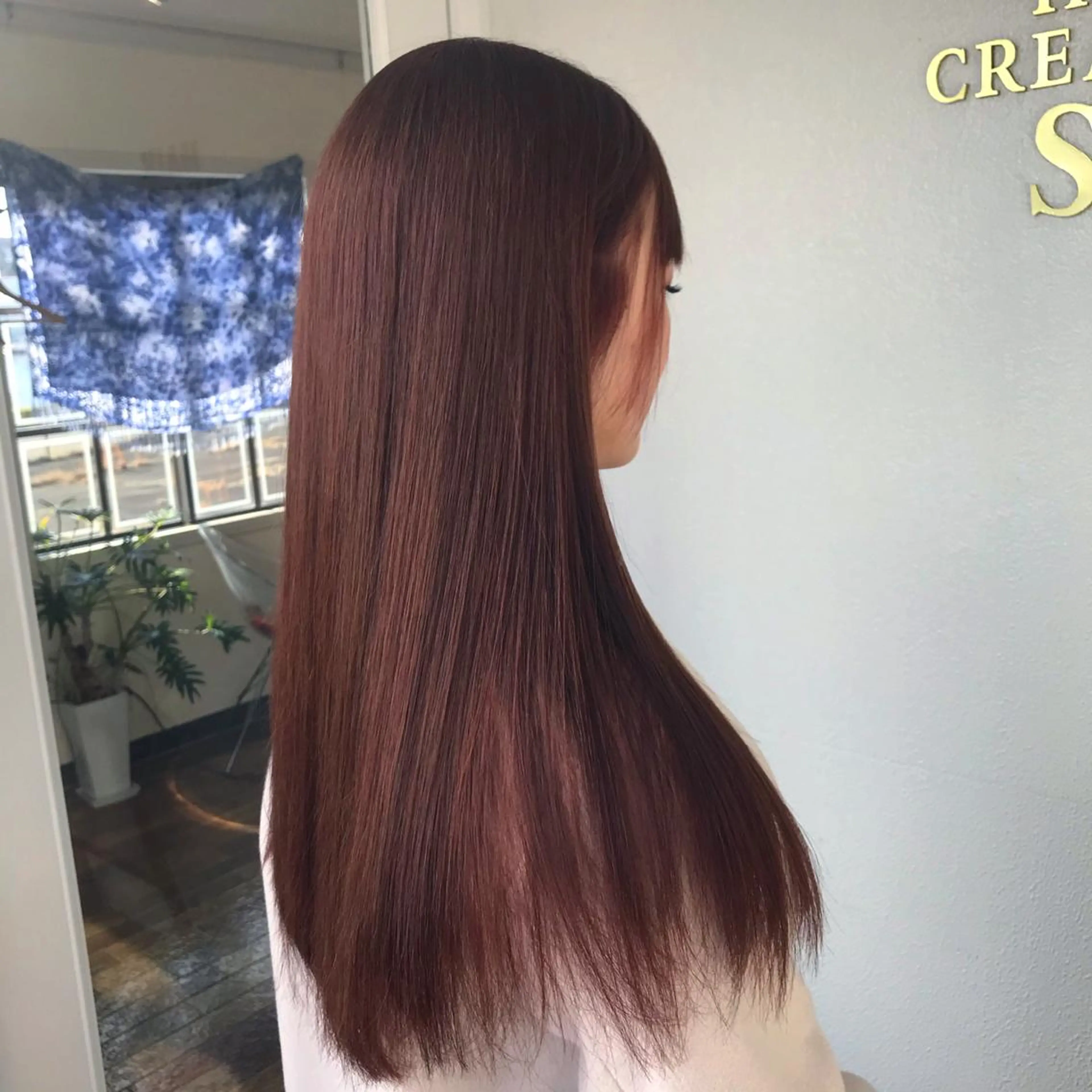 ロング カラー 透明感カラー ピンクカラー 大嶋 宏隆のヘアスタイル