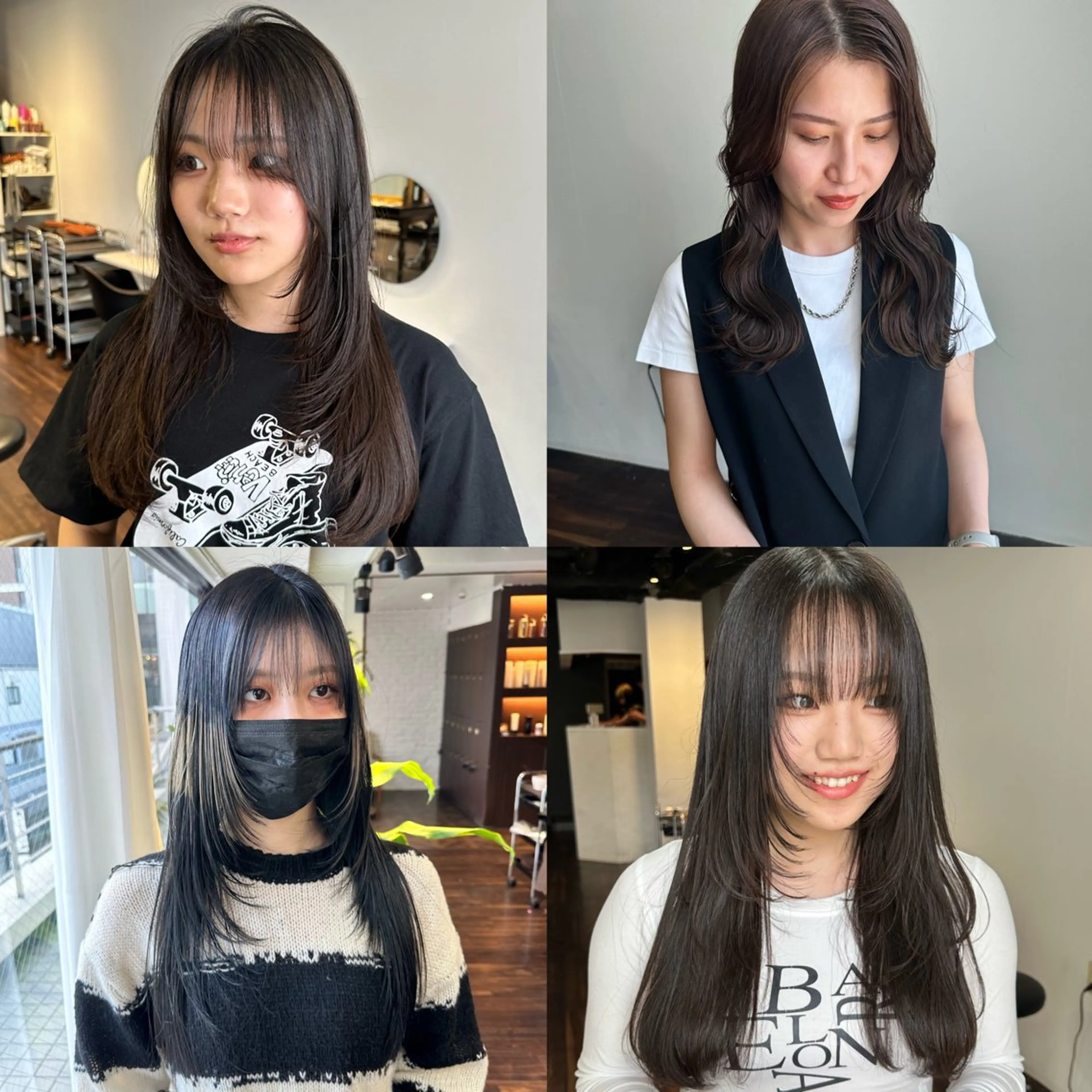 ロング カラー カット ヘアカラー トリートメント ワンホンヘア ケラチン/Kaitoのヘアスタイル