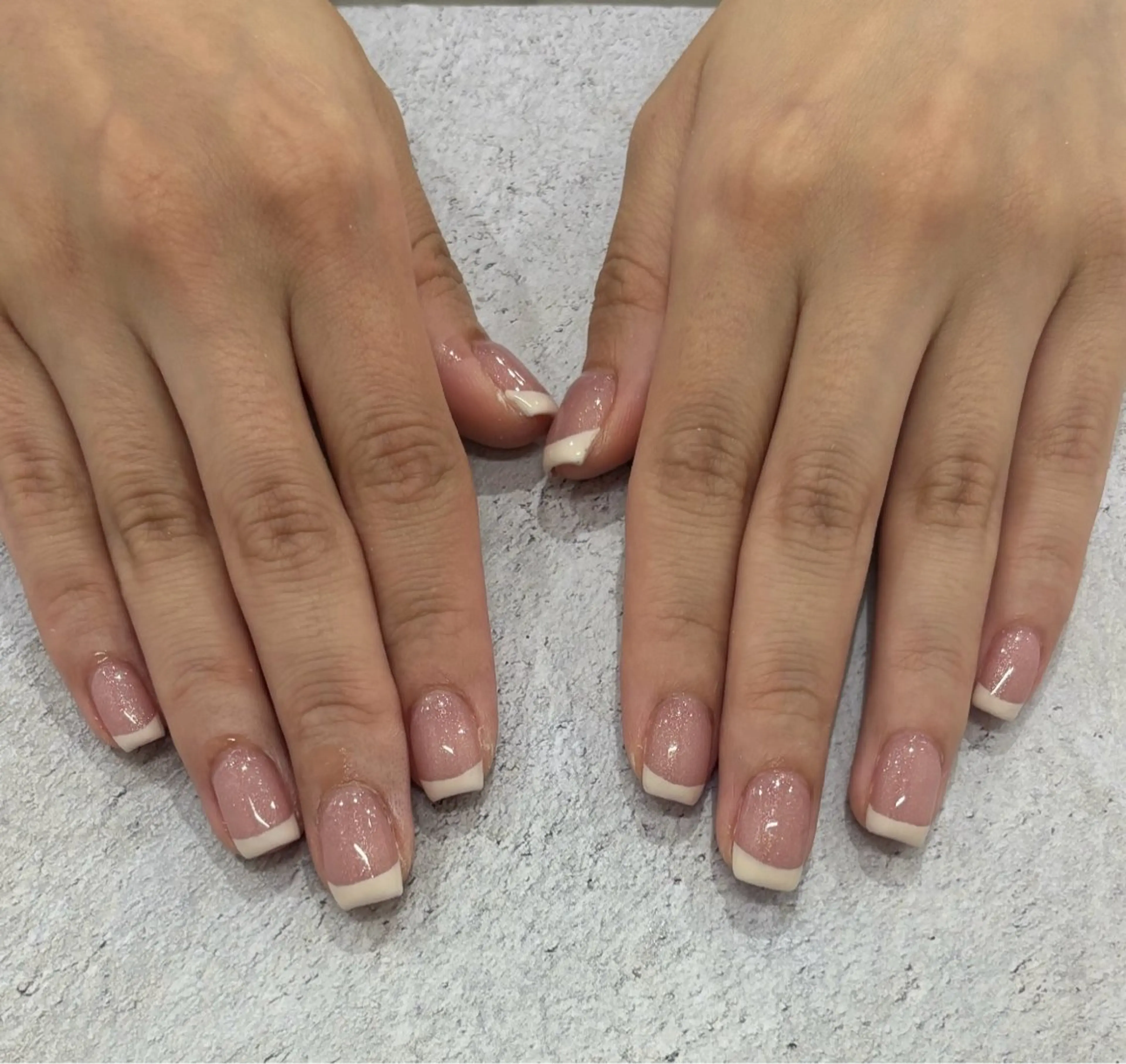 ネイル フレンチネイル ＿white所属・_white 上本町のネイルデザイン