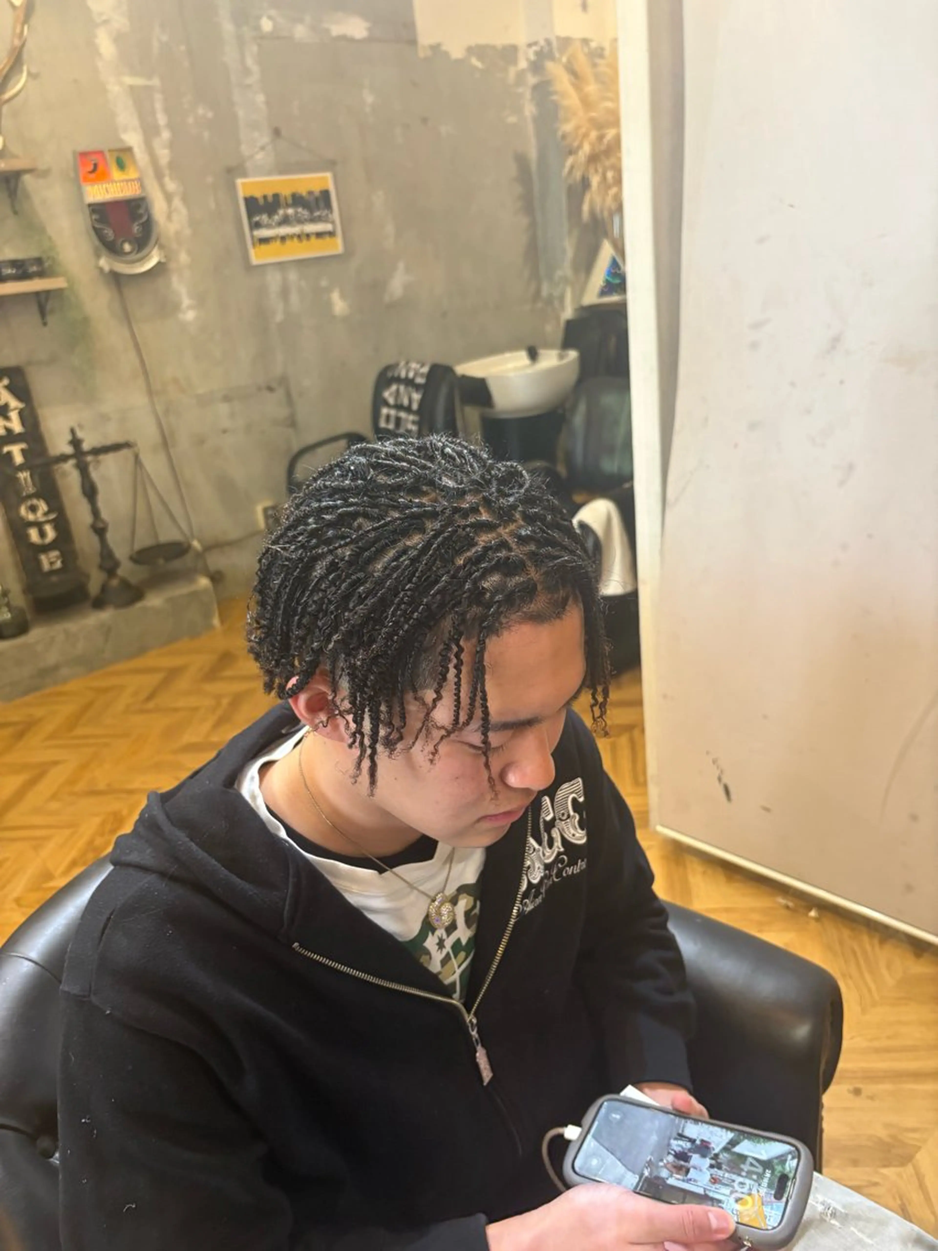 メンズ パーマ コーンロウ/ ブレイズ　大田竜也のヘアスタイル