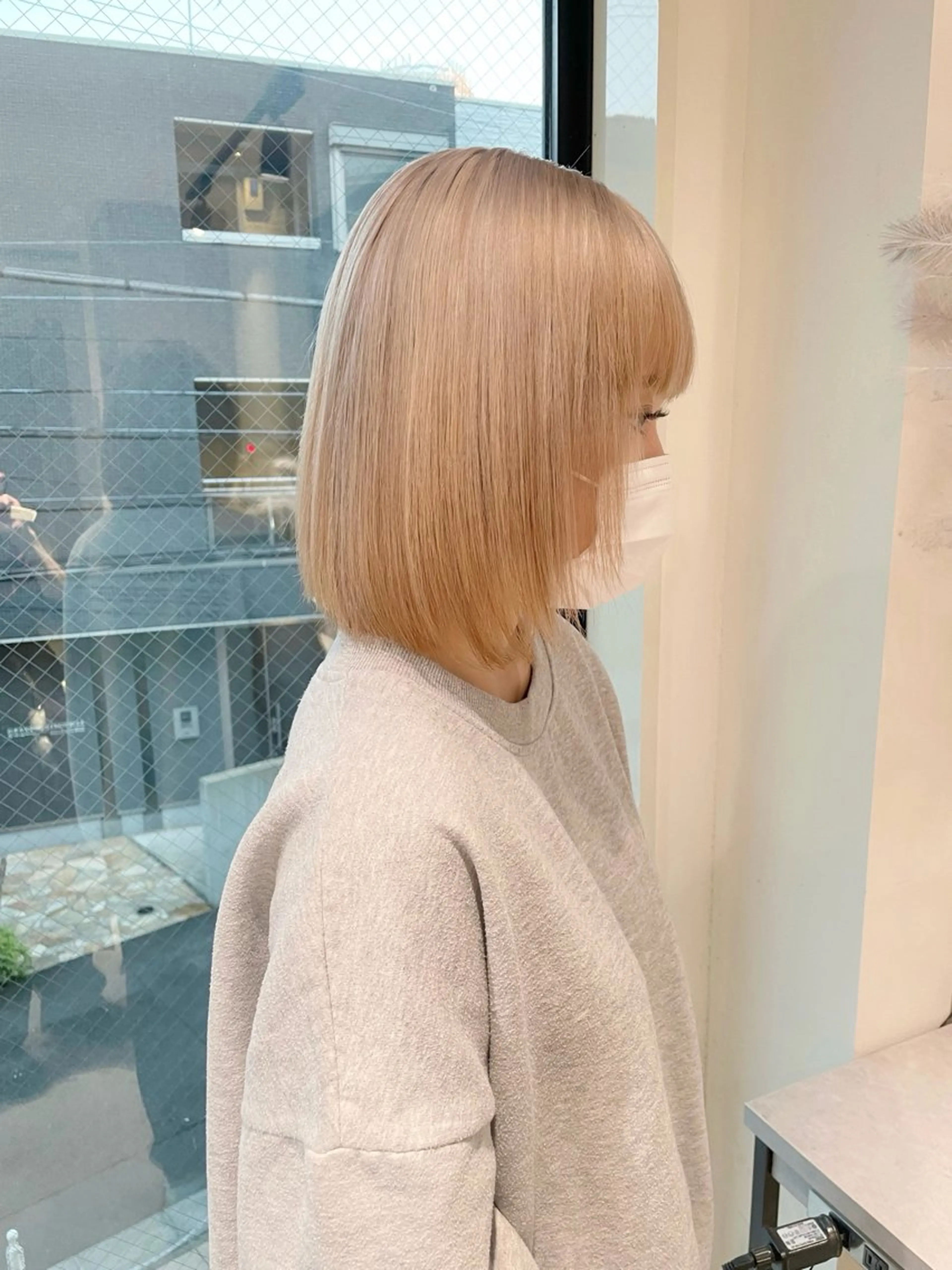 ミディアム GO TODAY SHAiRE SALON 原宿本店所属・REINA/ブリーチ /ハイトーン/原宿のヘアスタイル