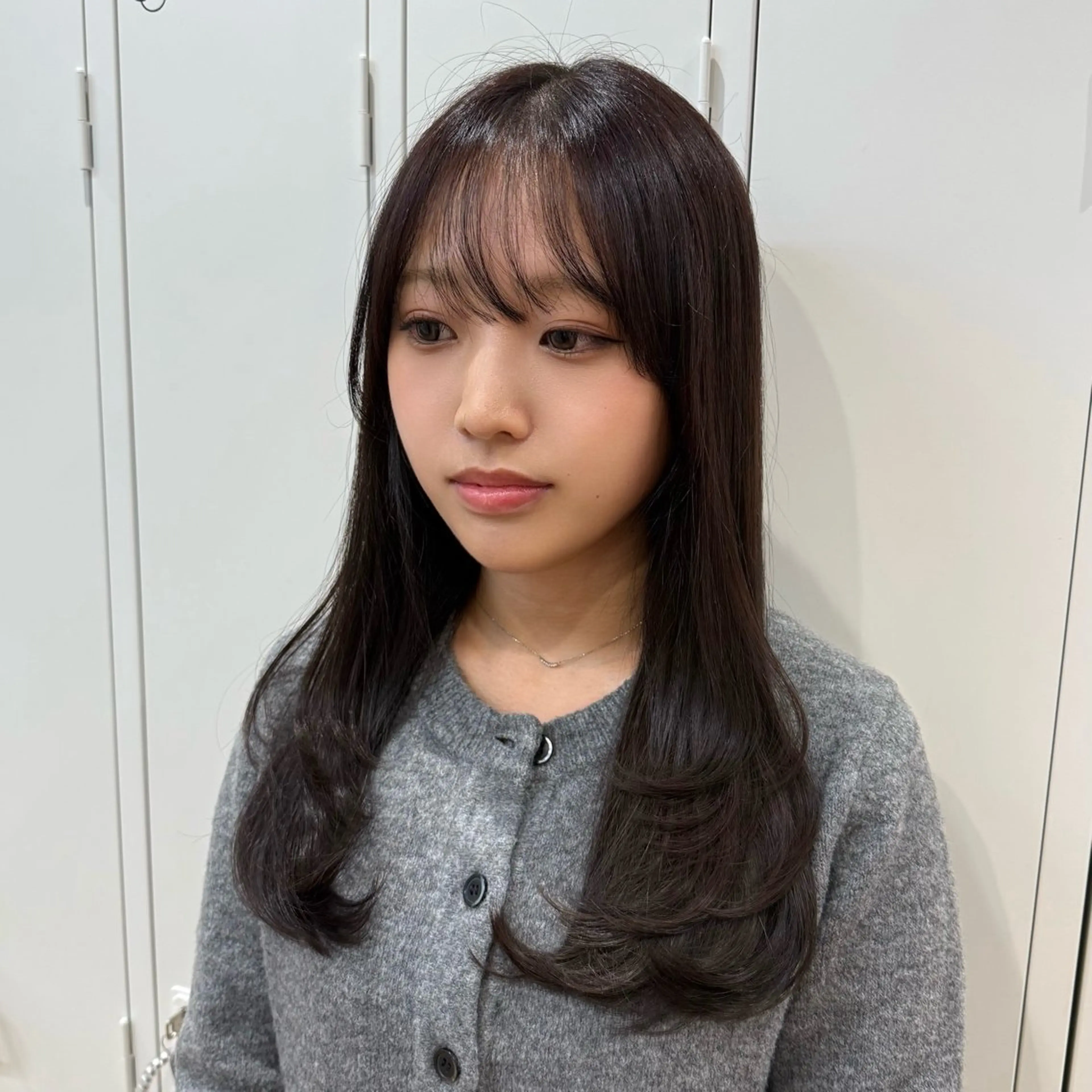 ロング カラー ヘアアレンジ キヨミ 韓国レイヤーカットのヘアスタイル