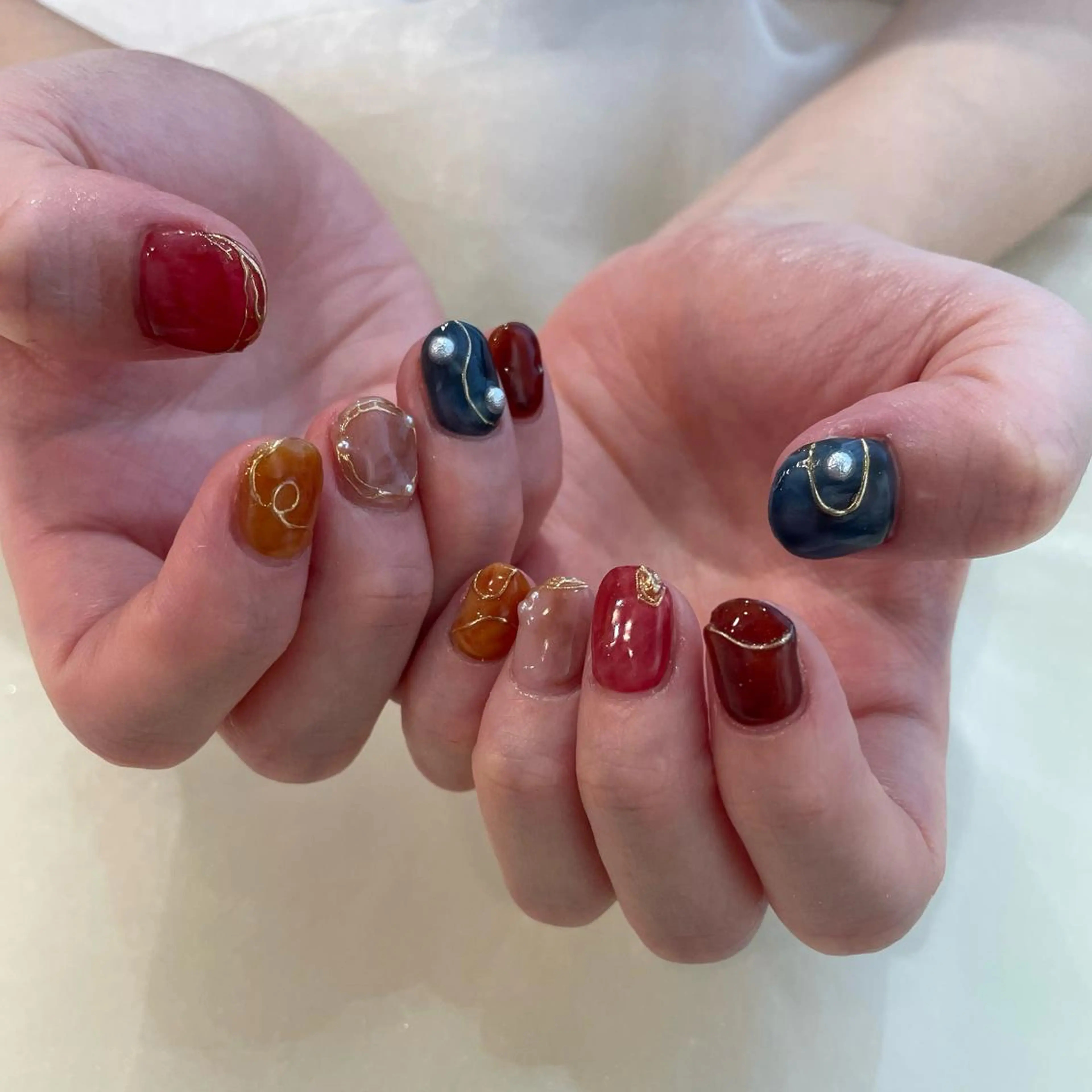 ネイル ハンドネイル 新井 ひなののネイルデザイン