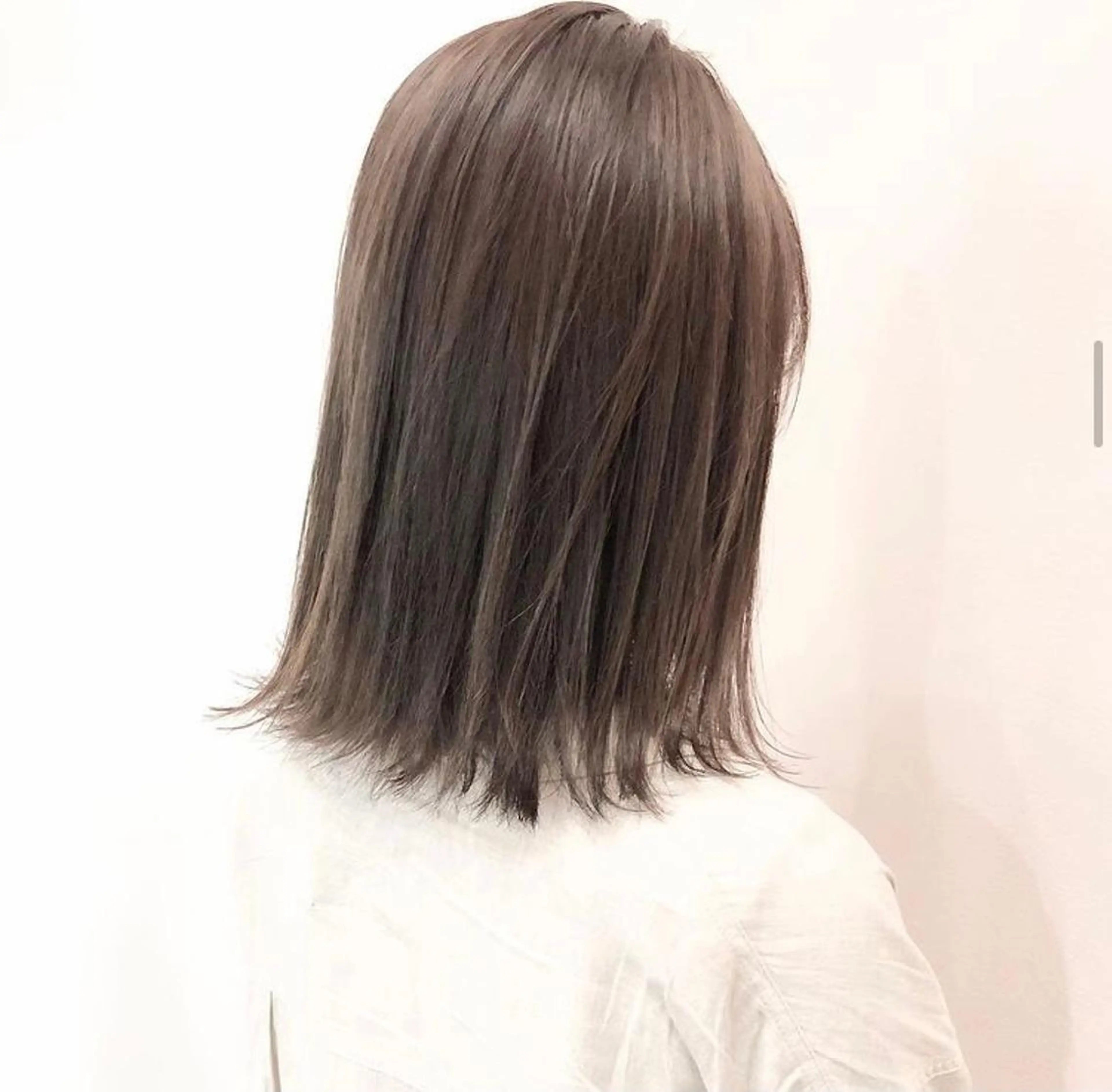 ミディアム カラー カット ヘアカラー トリートメント HATSUMEI ゆうまのヘアスタイル