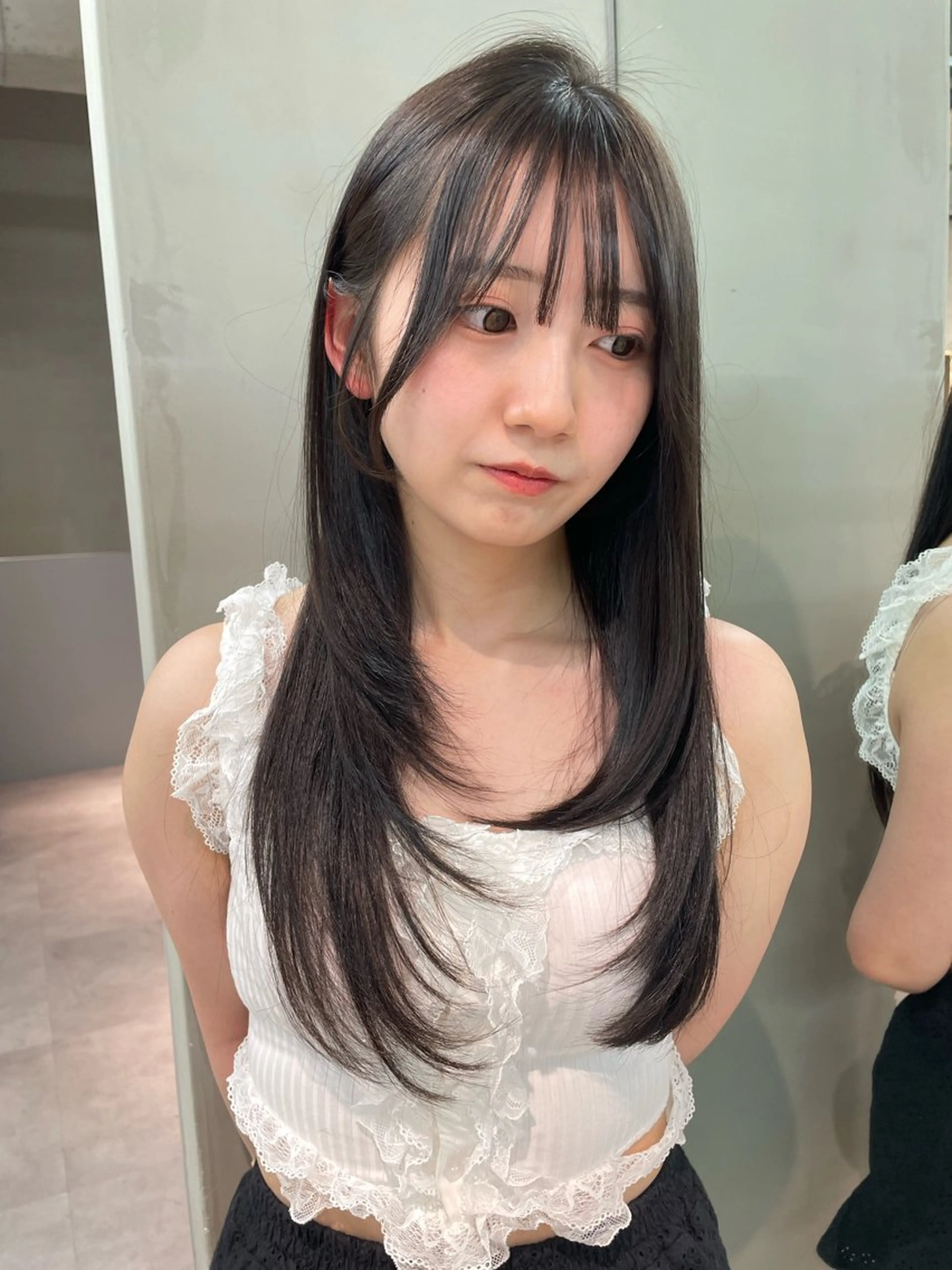 ロング カラー ヘアカラー トリートメント ヘアセット 韓国ヘア/レイヤー Londエレンのヘアスタイル