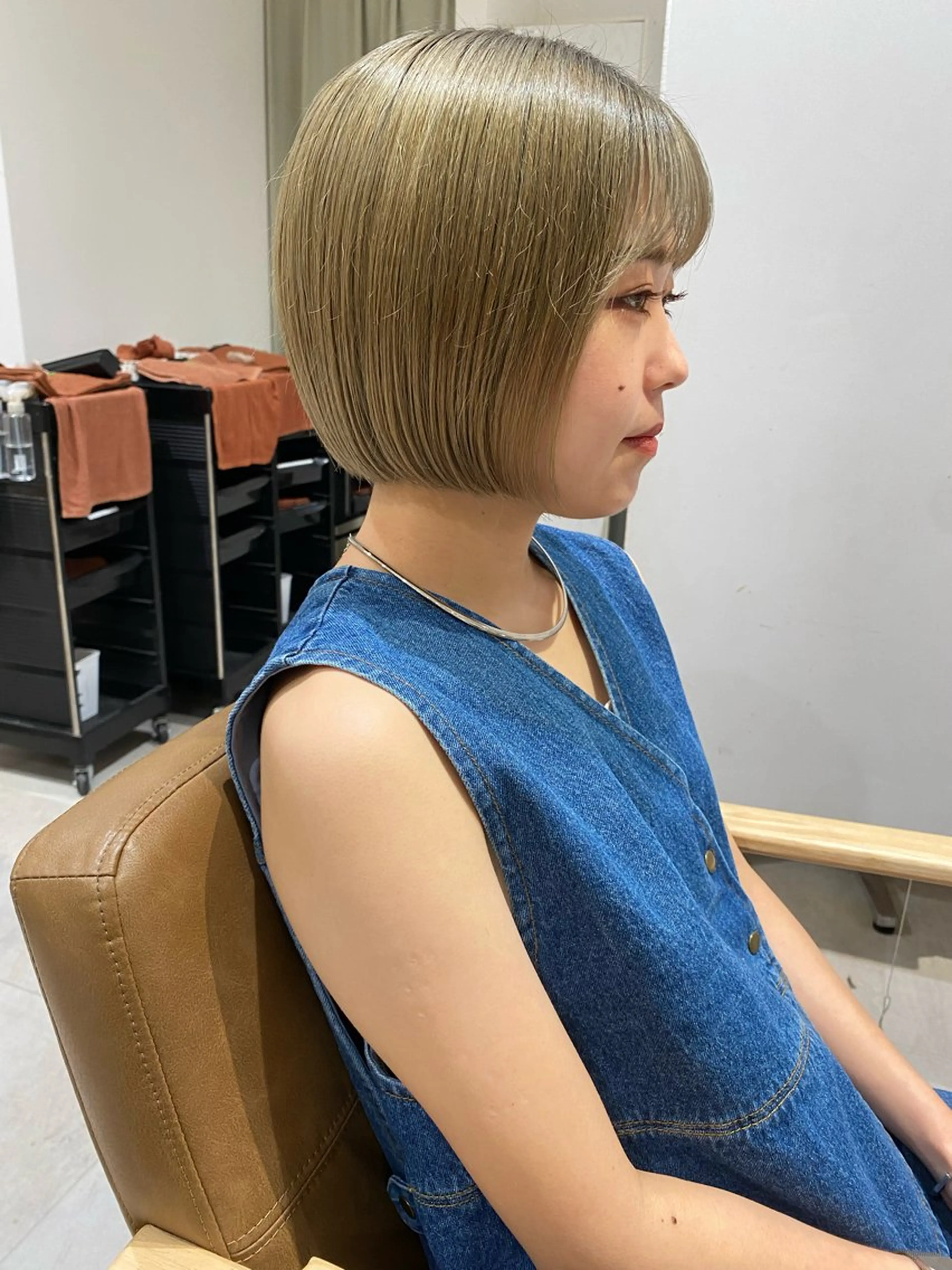 ショート カラー ボブ カット ヘアカラー トリートメント クロスパーマ🥇韓国 ヘア🇰🇷濵田航希のヘアスタイル