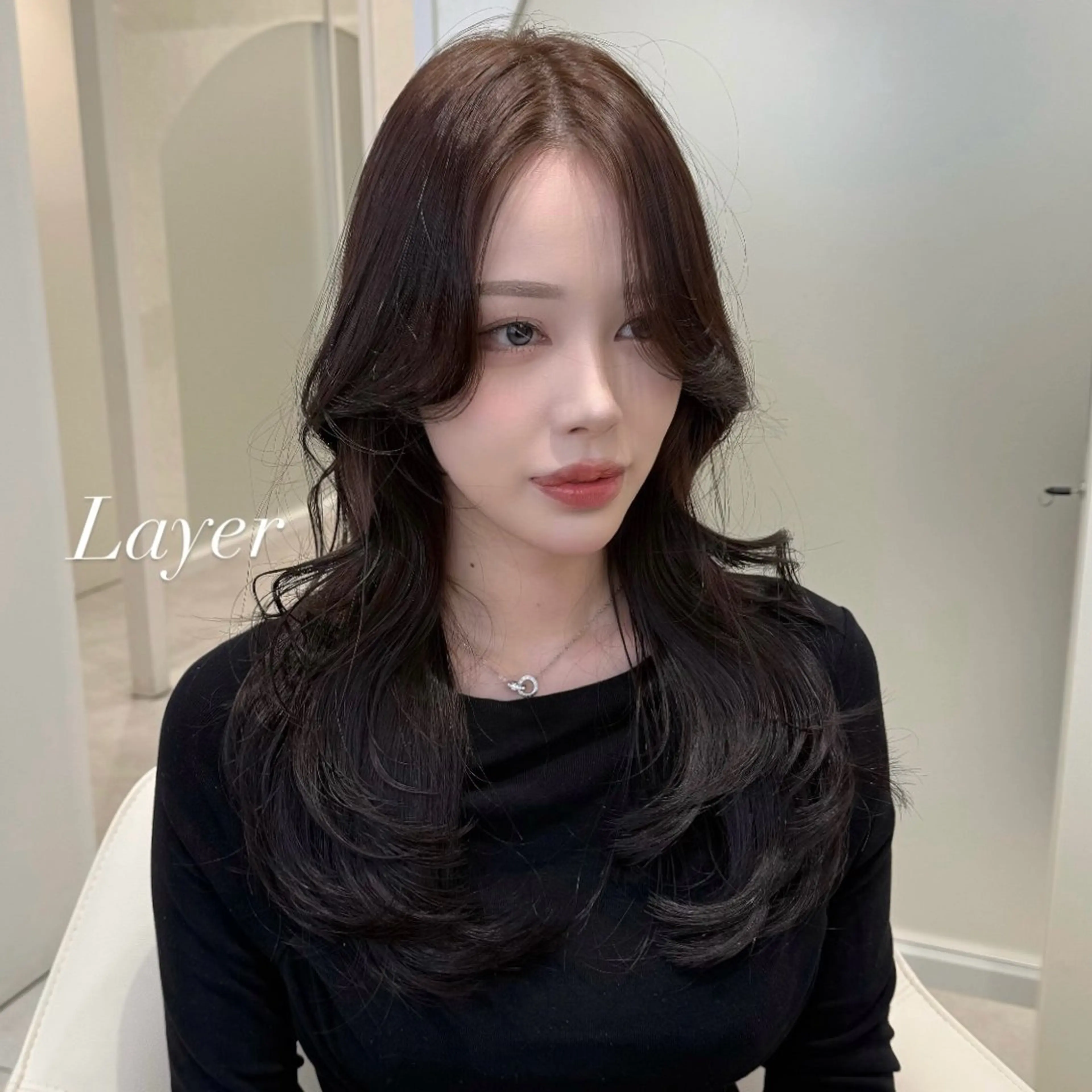 ロング 韓国𝐻𝑎𝑖𝑟 🇰🇷🖤ジアのヘアスタイル