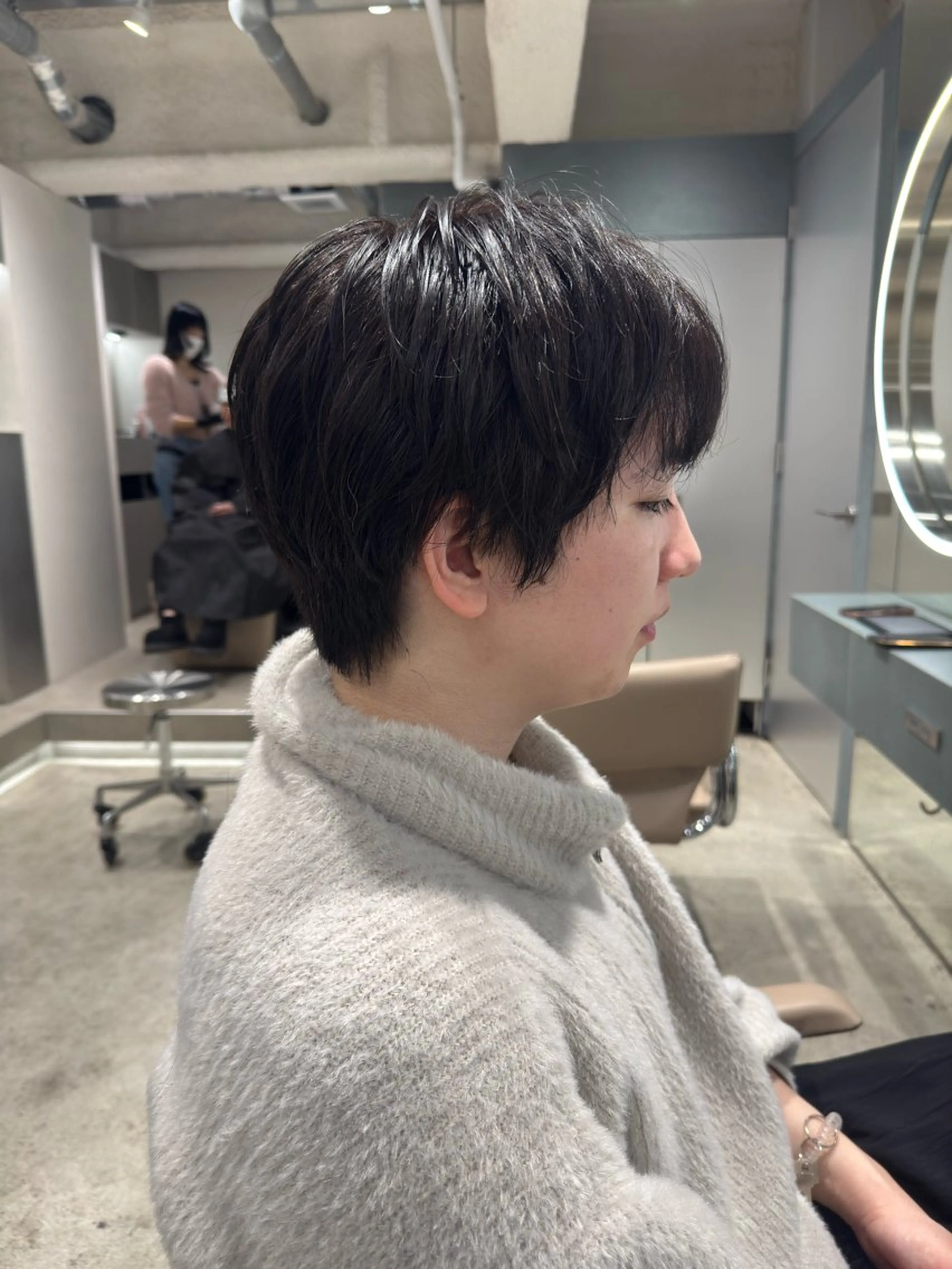 ショート カラー パーマ カット ヘアカラー パーマ 立川/ブリーチ/ 髪質改善/西川翔真のヘアスタイル