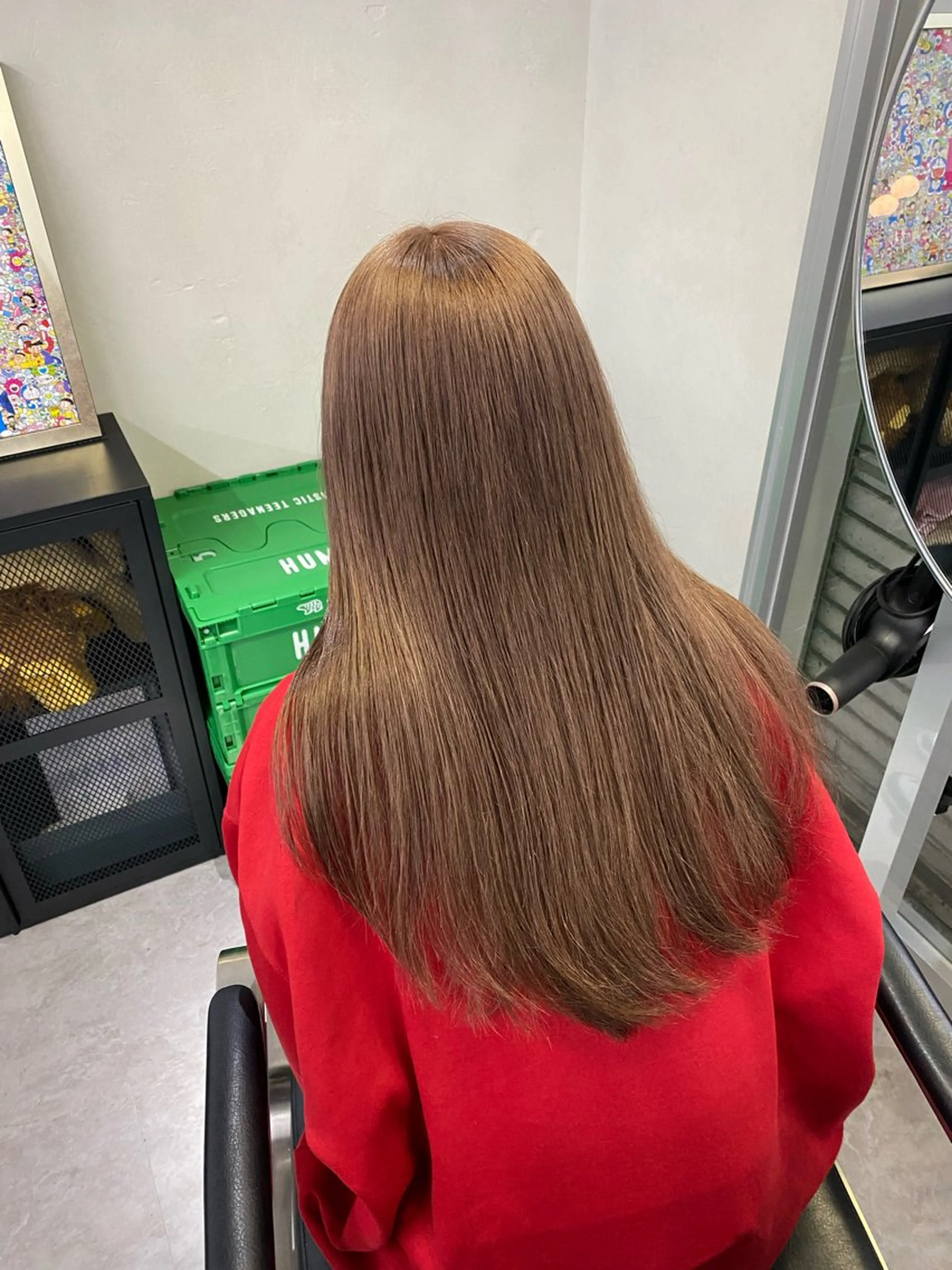 カラー ブラウンカラー 韓国🇰🇷レイヤー 似合わせ顔まわりのヘアスタイル