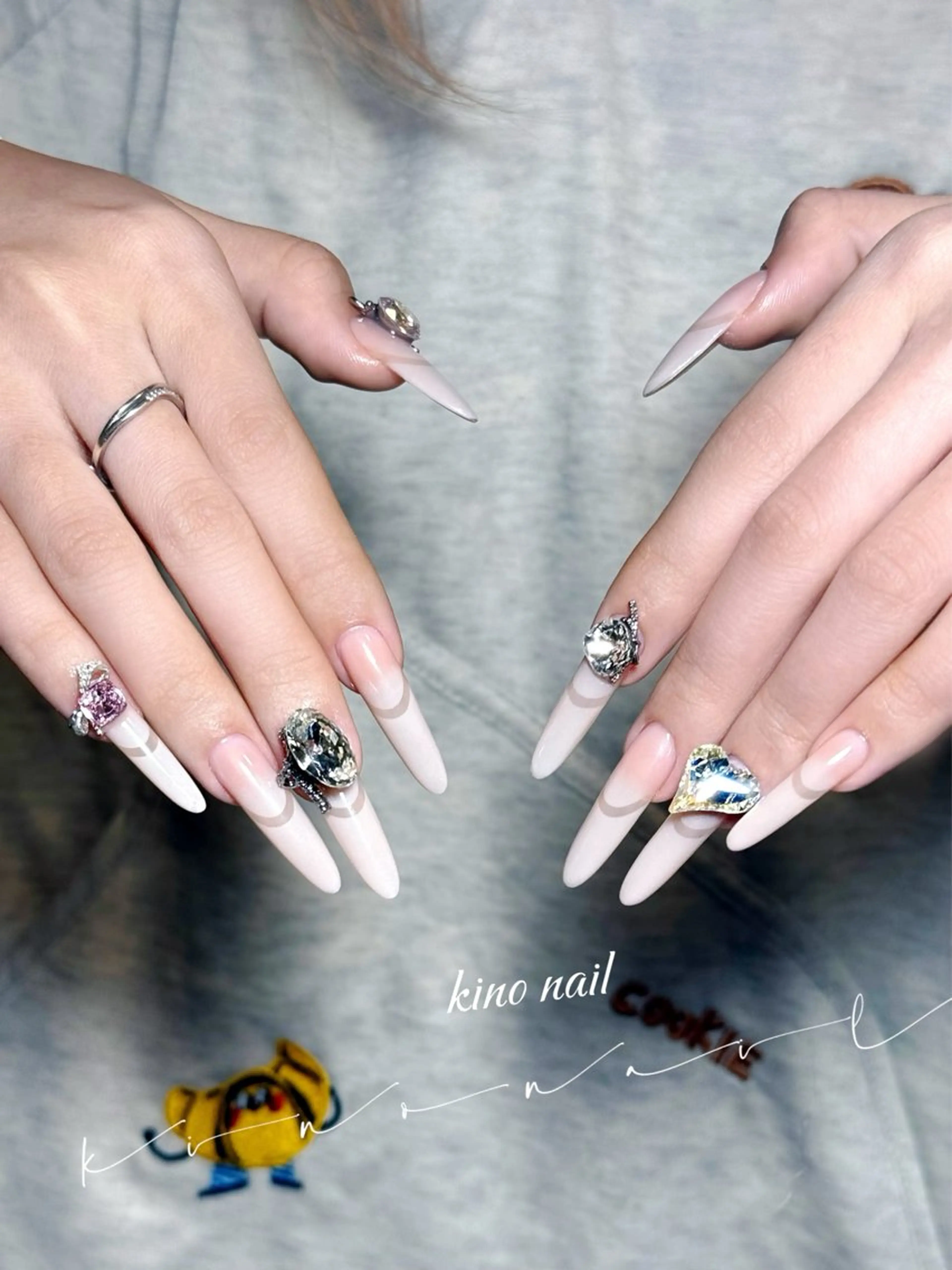 簡単のデザイン/持ち込み(長出しネイル)の写真