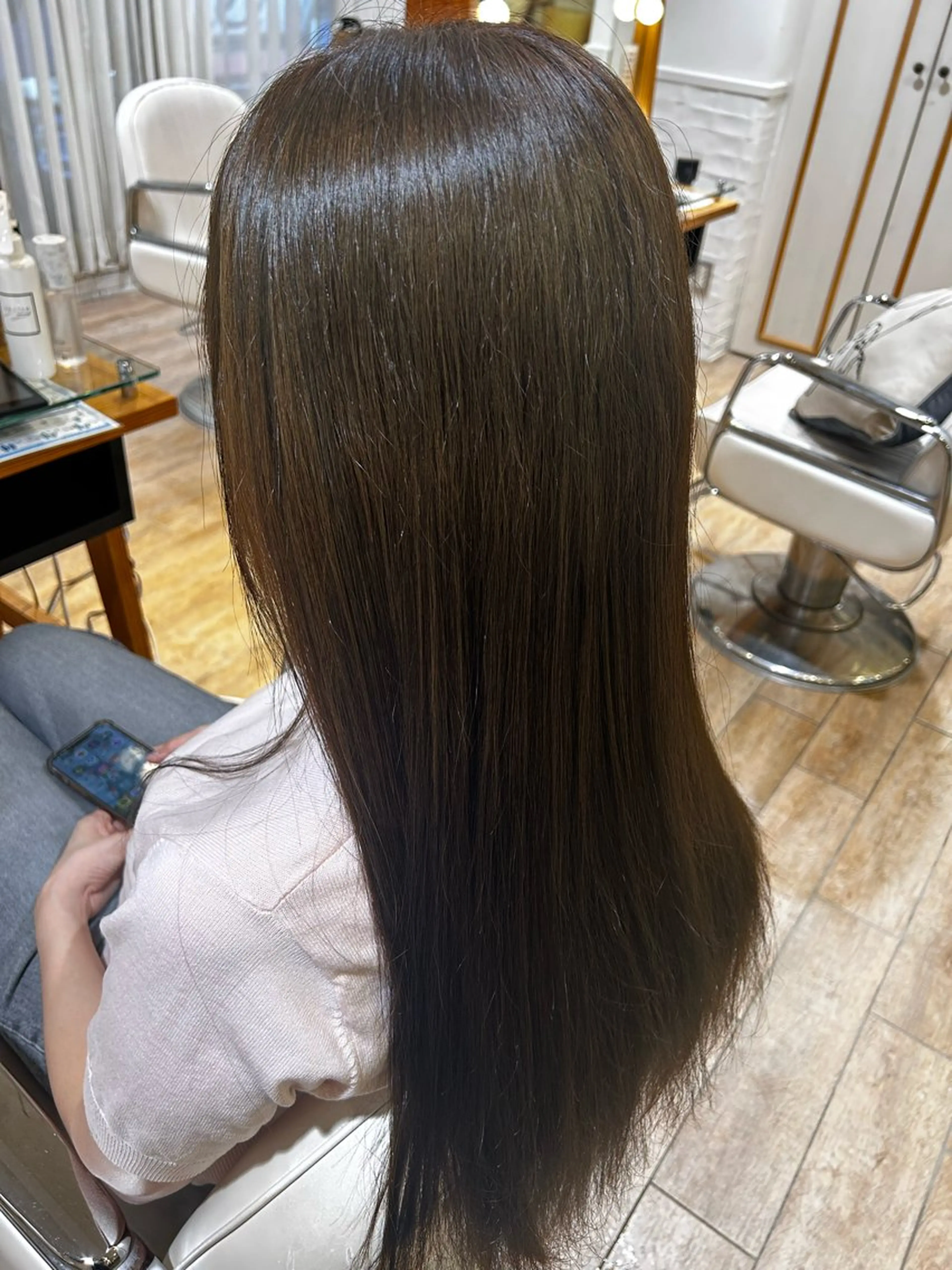 ロング カラー ハイトーン/カラー /縮毛矯正/松田健佑のヘアスタイル