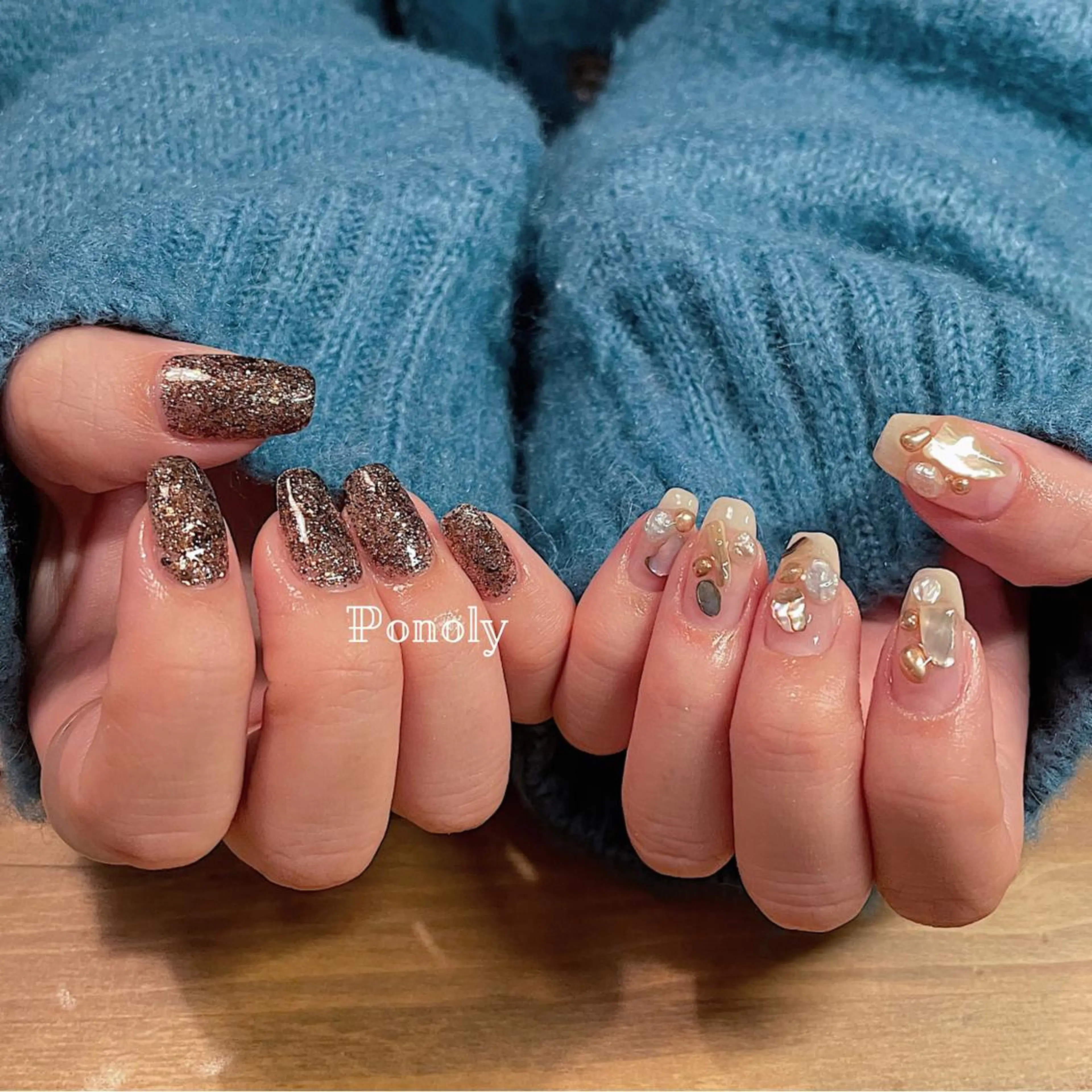 ショート ネイル ジェルネイル マグネットネイル ニュアンスネイル ワンカラーネイル パラジェル 10ten所属・10ten Mikiのネイルデザイン