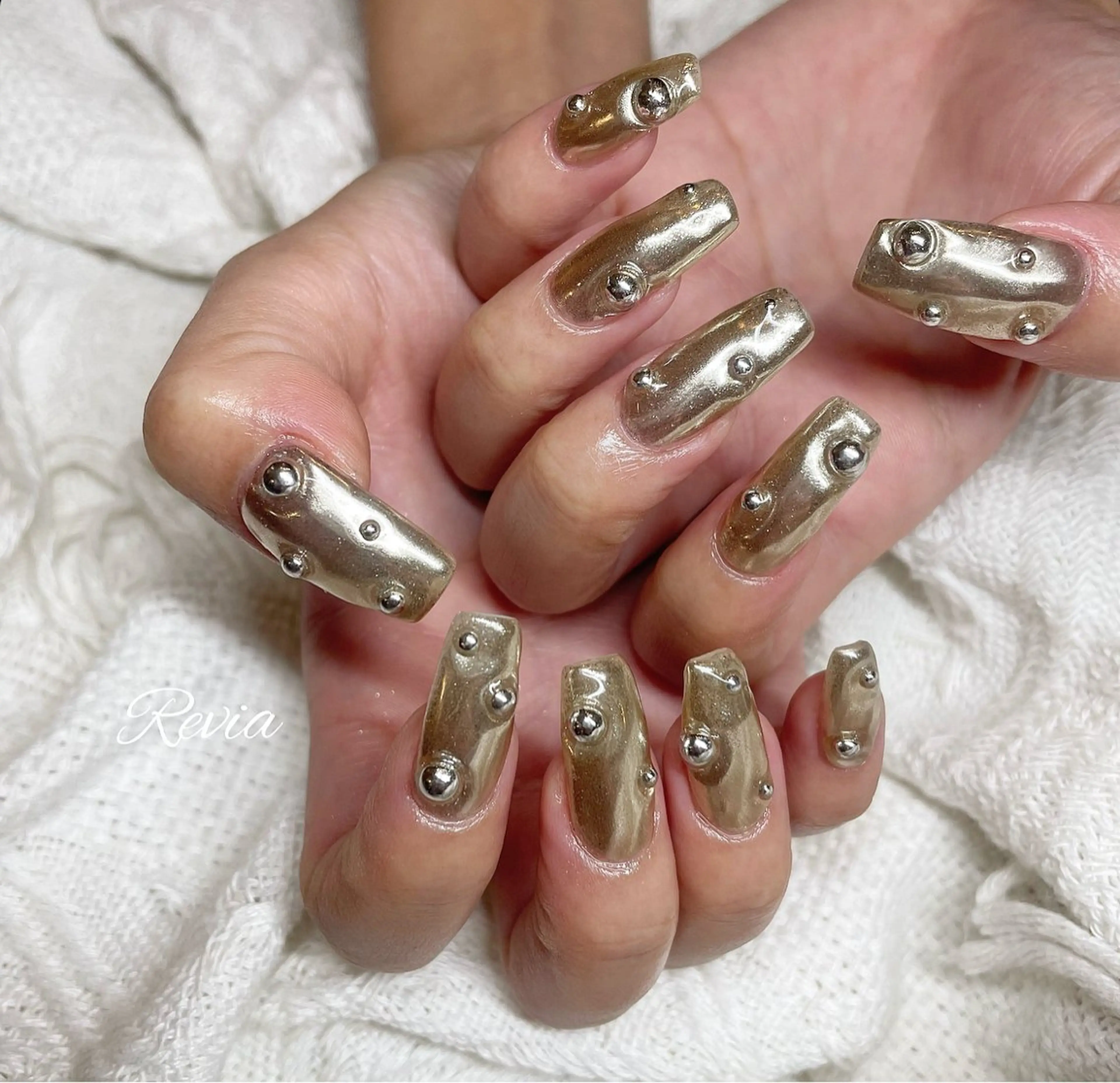 ネイル ハンドネイル revia所属・ERI Nailistのネイルデザイン